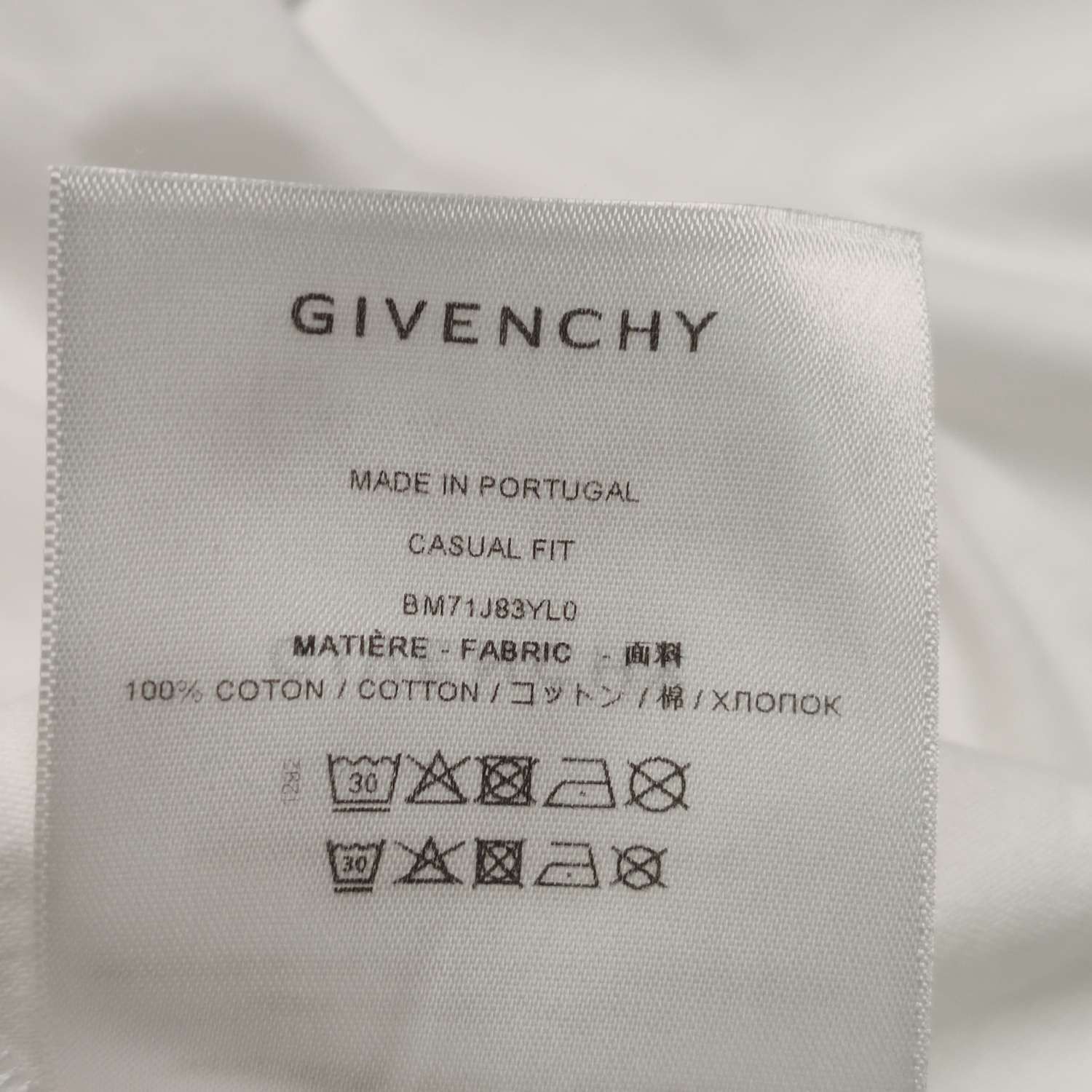 Givenchy Givenchy S Cotton Logo Crew Neck T-Shirt Size US L / EU 52-54 / 3 - 16 Thumbnail