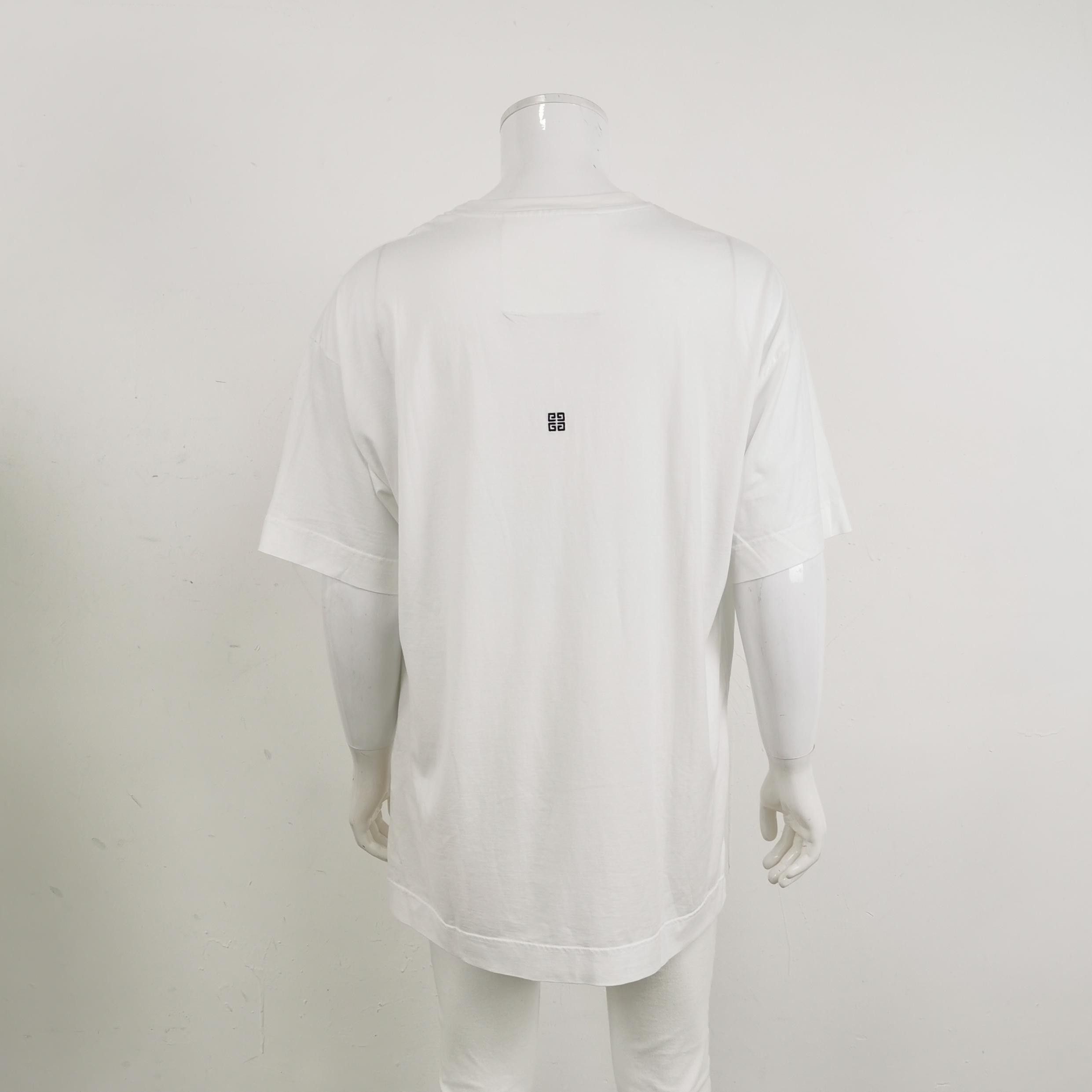 Givenchy Givenchy White Logo Crew Neck T-Shirt XL Size US XL / EU 56 / 4 - 3 Thumbnail
