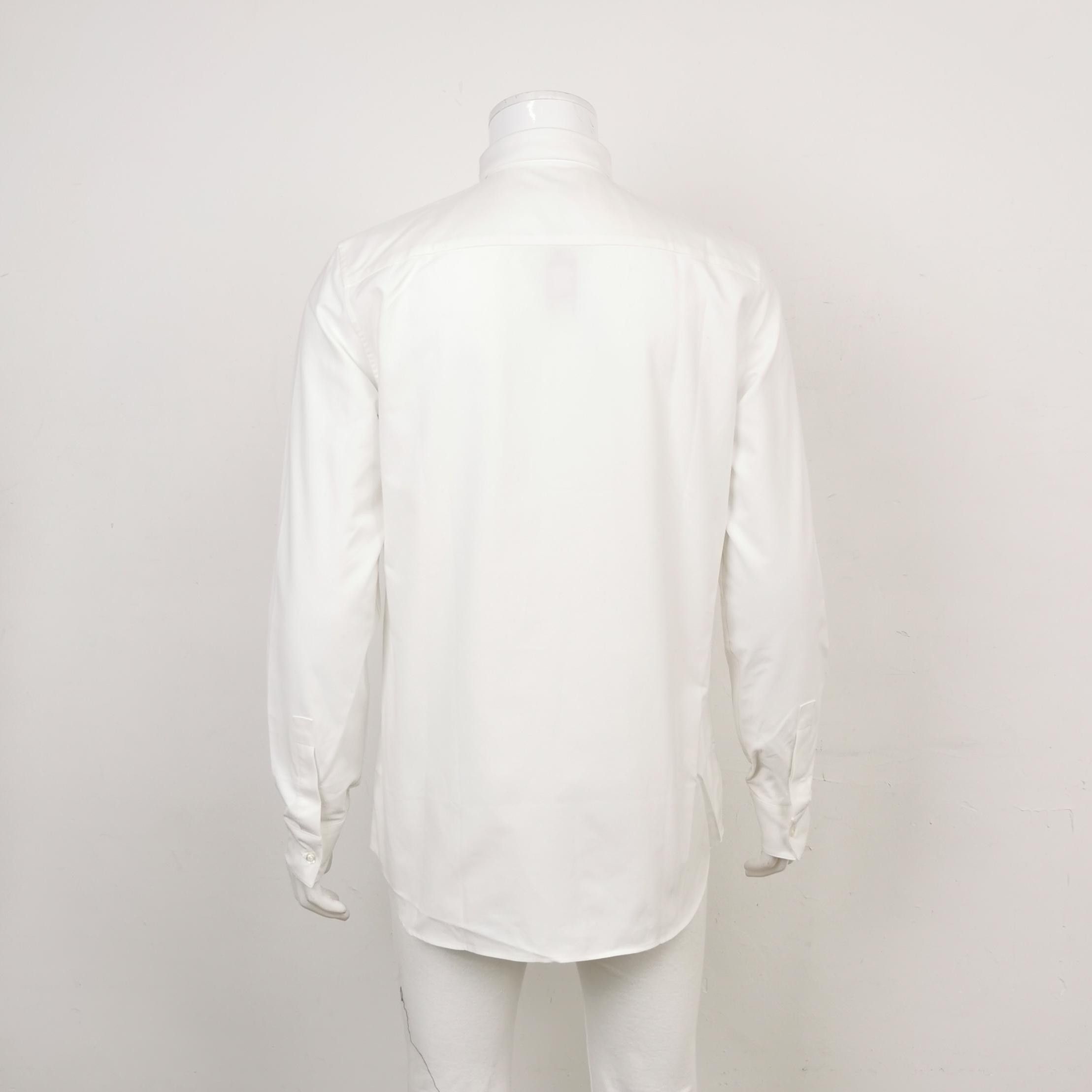 Givenchy Givenchy Cotton Logo Embroidered Collared Shirt Size US L / EU 52-54 / 3 - 3 Thumbnail
