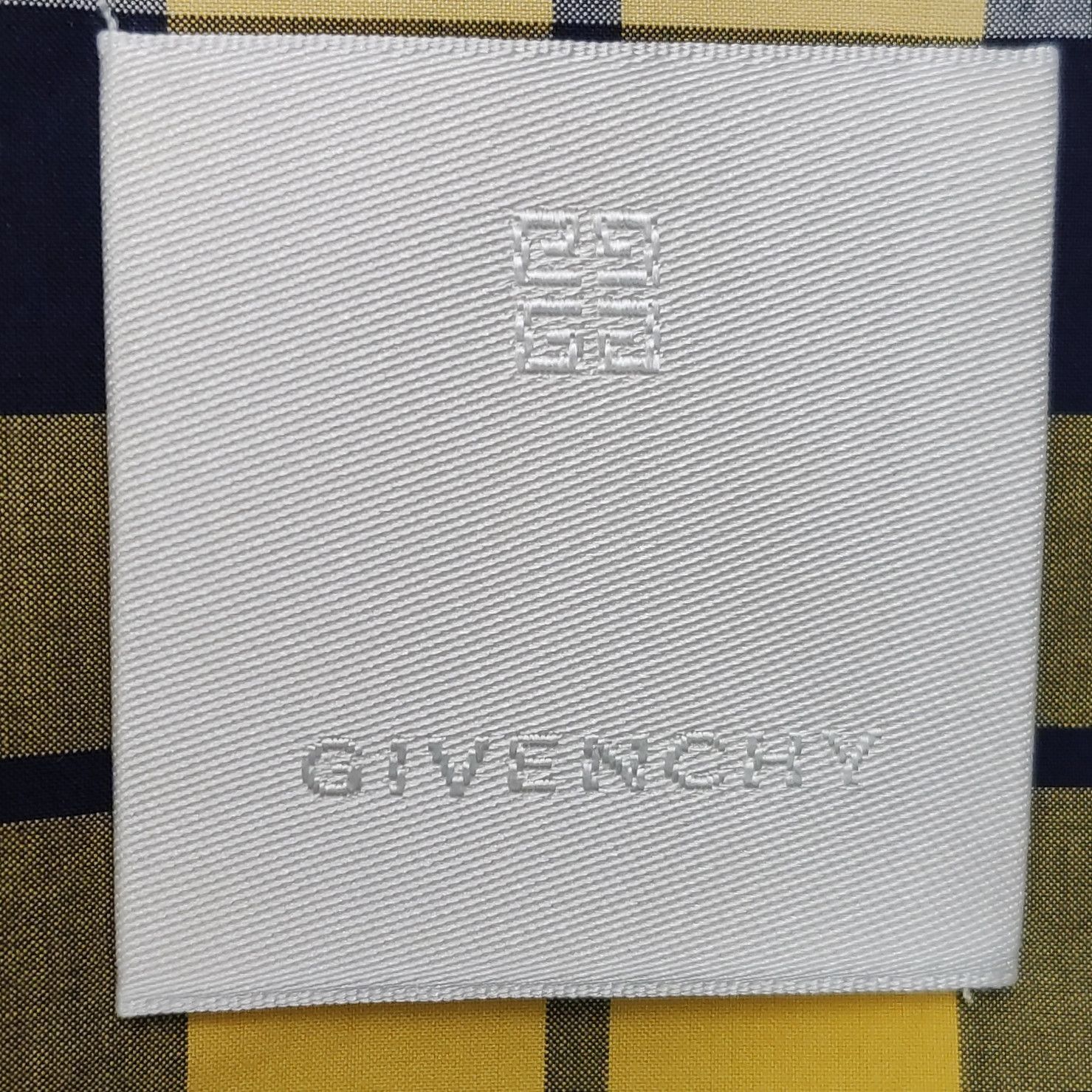 Givenchy Yellow Plaid Long-Sleeve Button-Up Shirt Size US L / EU 52-54 / 3 - 12 Thumbnail