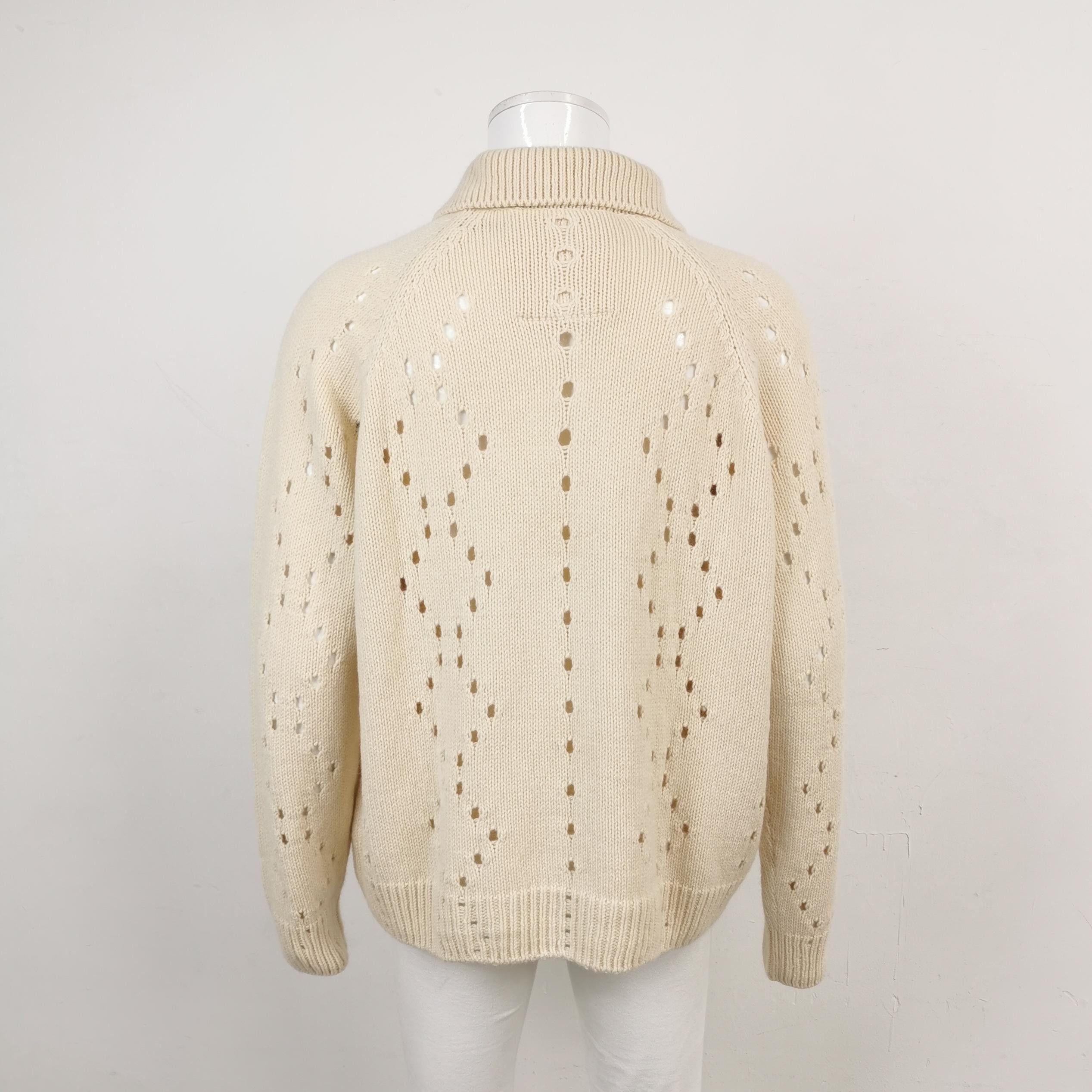 Givenchy Givenchy Alpaca Yak Wool Blend Lapel Sweater L Size US L / EU 52-54 / 3 - 4 Thumbnail