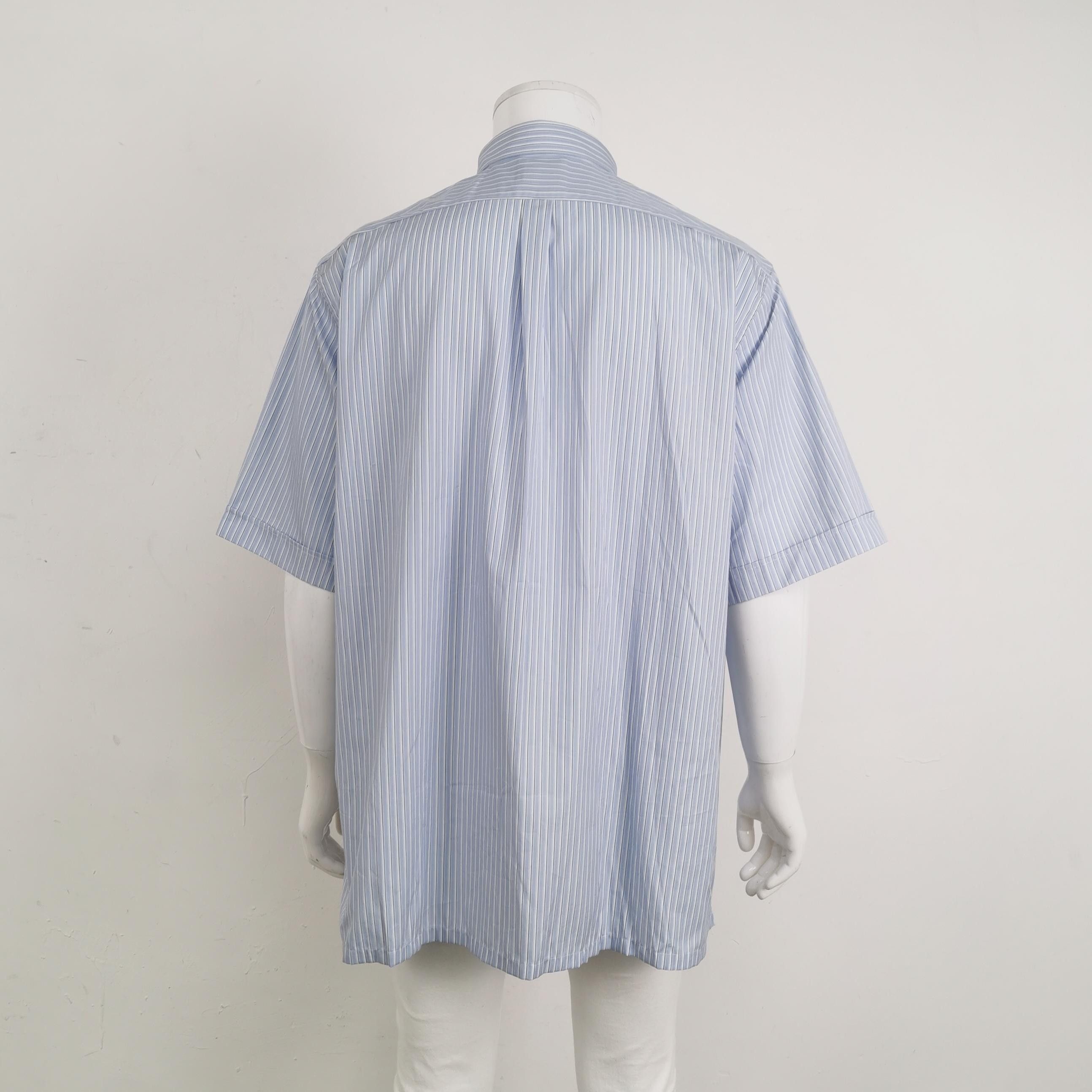 Givenchy Givenchy Blue Striped Short-Sleeve Shirt L Size US M / EU 48-50 / 2 - 4 Thumbnail