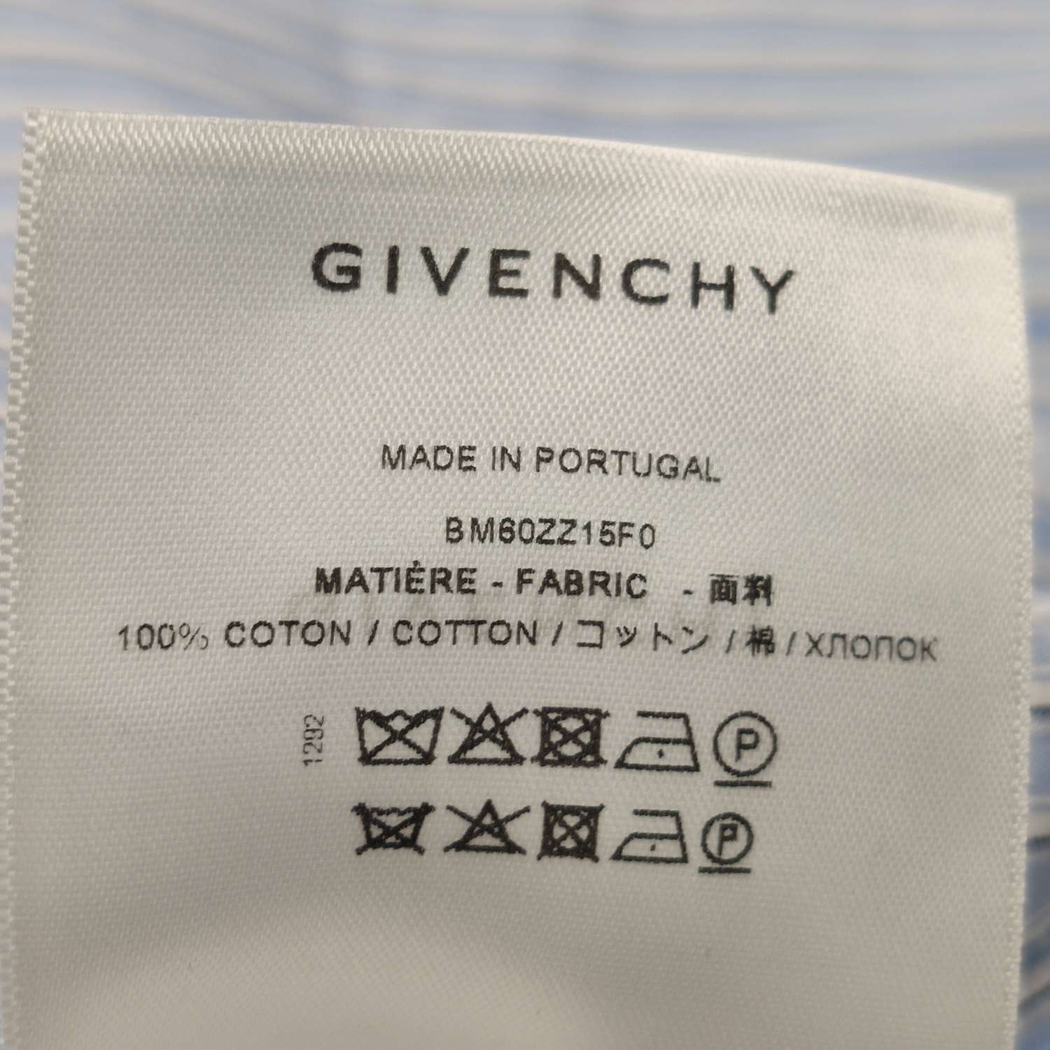 Givenchy Givenchy Blue Striped Short-Sleeve Shirt L Size US M / EU 48-50 / 2 - 16 Thumbnail