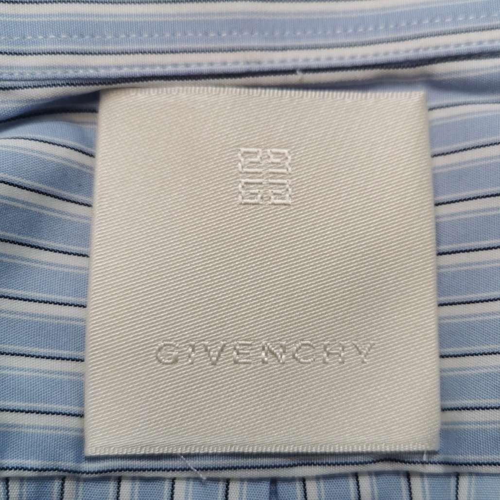 Givenchy Givenchy Striped Short-Sleeve Cotton Shirt M Size US M / EU 48-50 / 2 - 11 Thumbnail