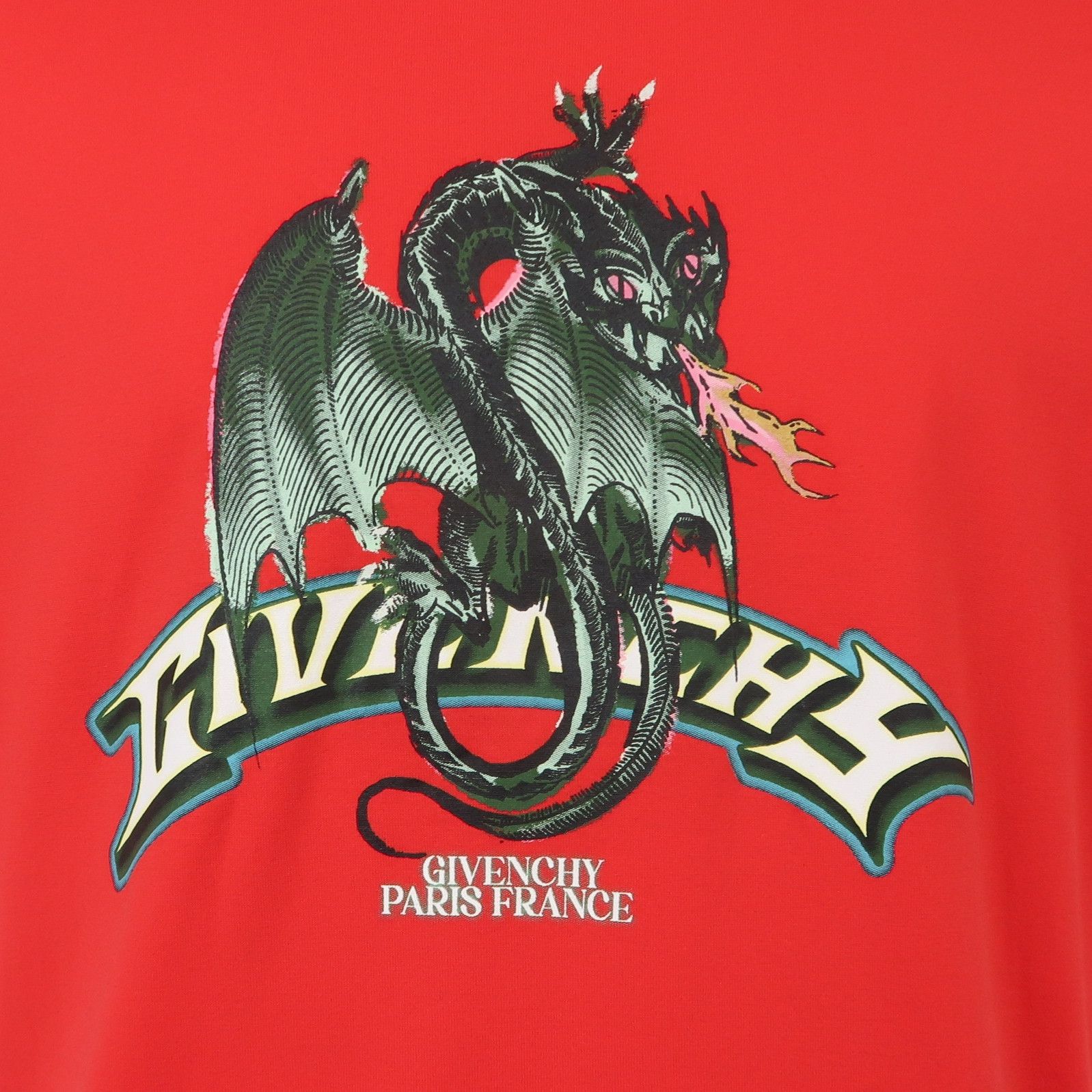 Givenchy Givenchy Red Dragon Print Crew Neck T-Shirt XL Size US XL / EU 56 / 4 - 5 Thumbnail