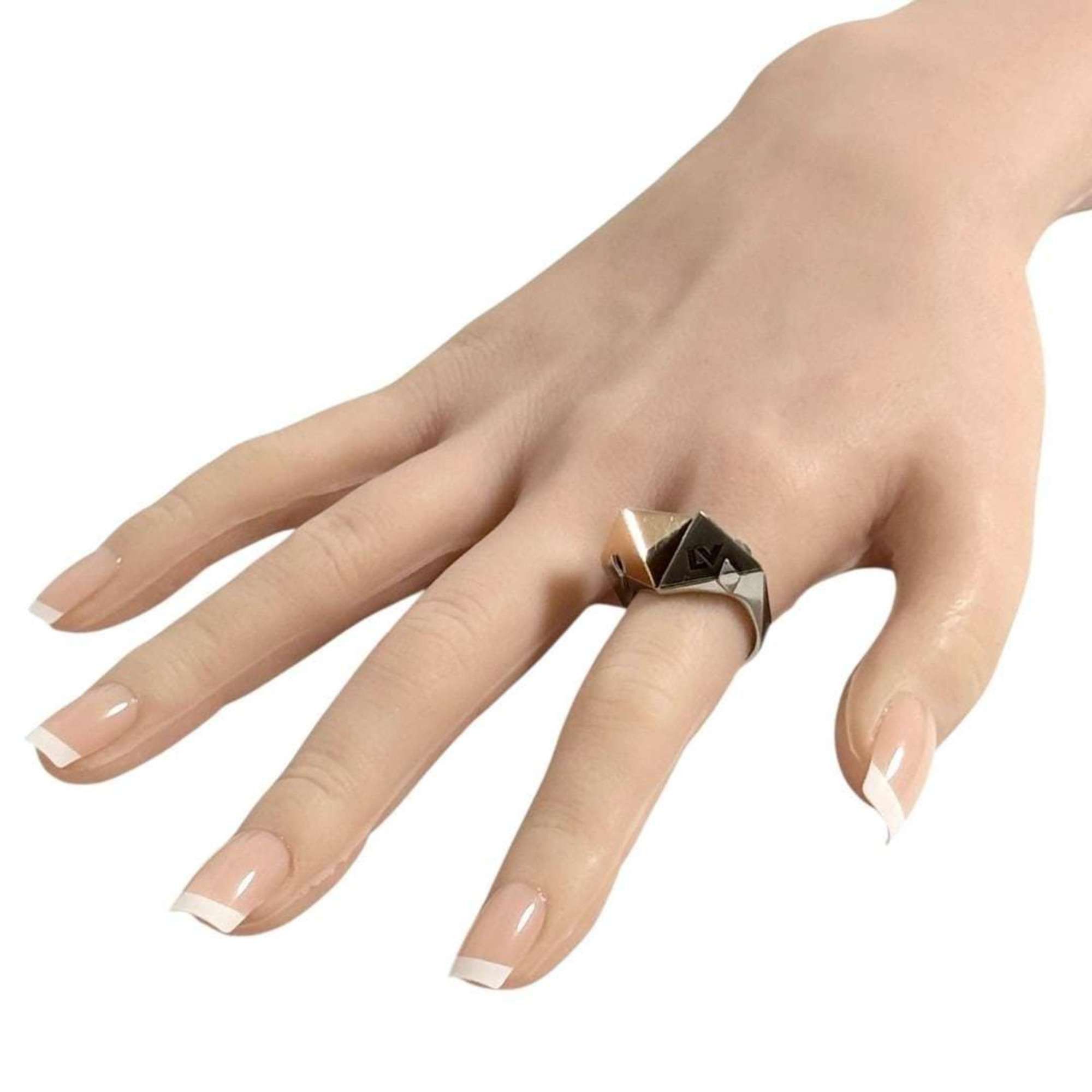 Louis Vuitton Louis Vuitton Men's and Women's Zigzag Ring, Size 13, Medium Size ONE SIZE - 10 Thumbnail