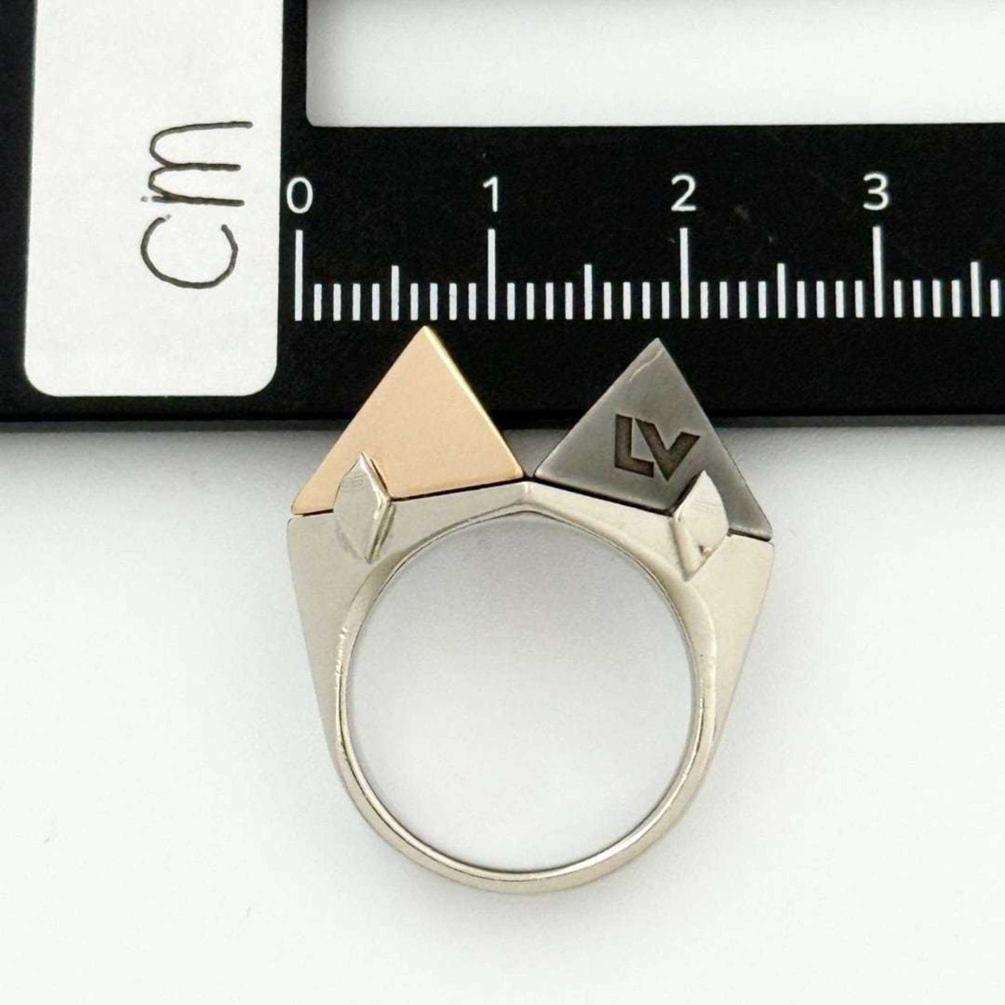 Louis Vuitton Louis Vuitton Men's and Women's Zigzag Ring, Size 13, Medium Size ONE SIZE - 8 Thumbnail