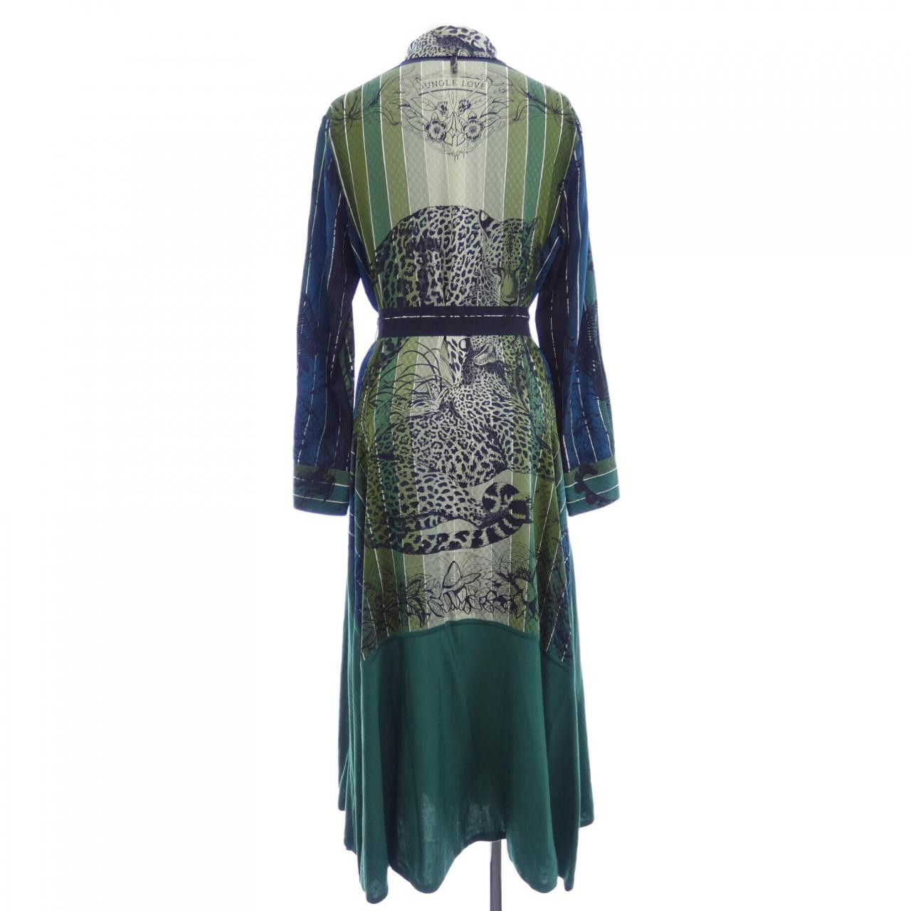 Hermes Hermes Hermès Dress Cashmere Blend Dress Textile Dresses DUTY FREE for USA Size ONE SIZE - 2 Thumbnail