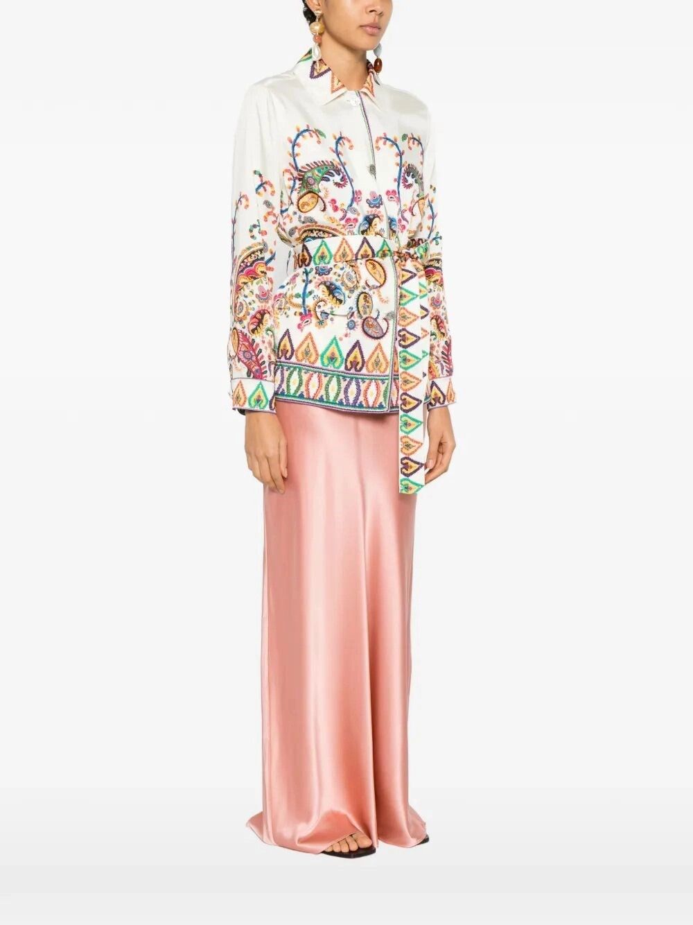 Etro Safari Jacket With Belt Size L / US 10 / IT 46 - 3 Thumbnail