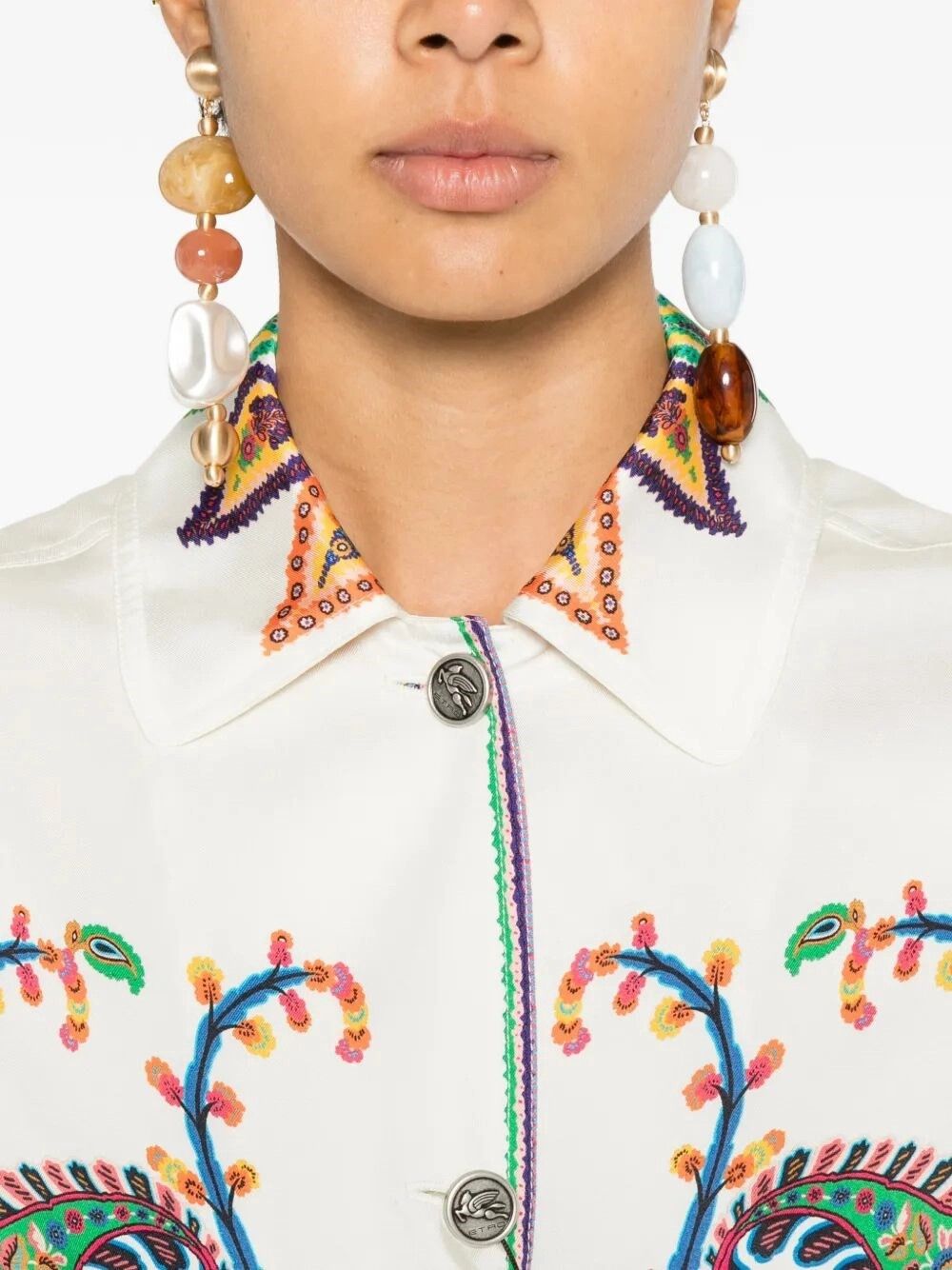 Etro Safari Jacket With Belt Size L / US 10 / IT 46 - 4 Thumbnail