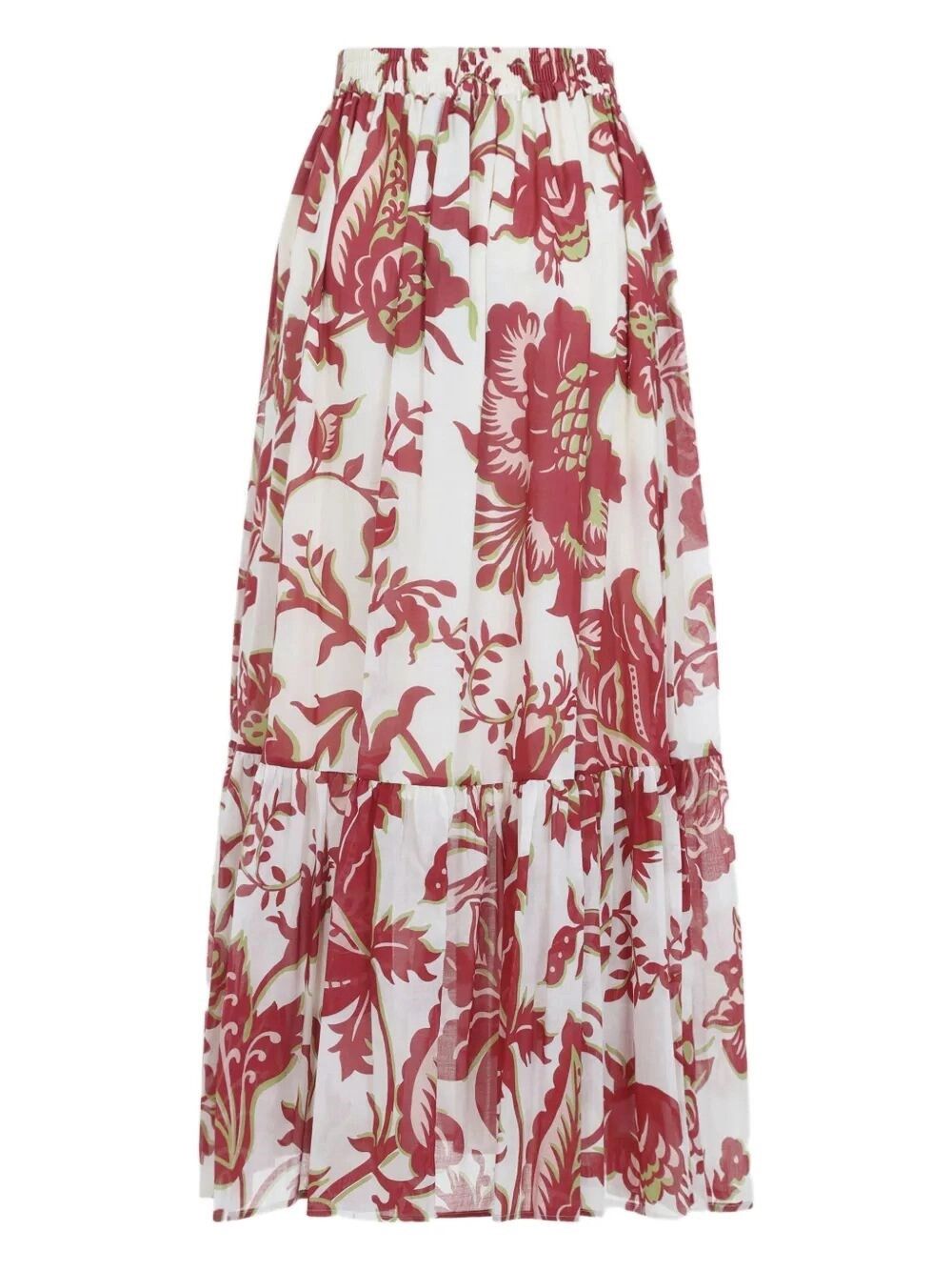 Etro Flounce Hem Maxi Skirt With Elastic Waist Size 30" / US 8 / IT 44 - 2 Thumbnail