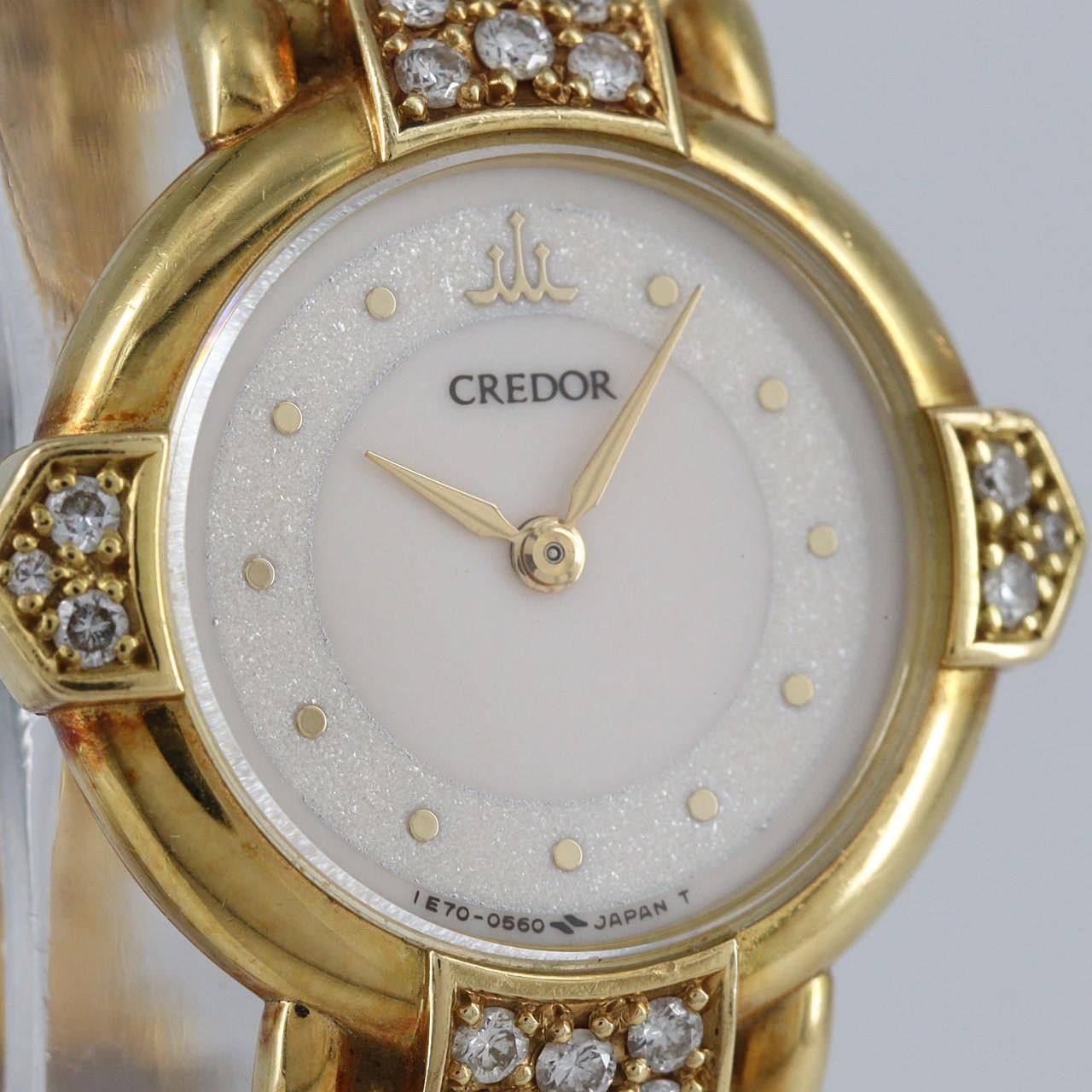 Seiko Seiko Credor Au750 Quartz Precious Metal Quartz 1E70-0340 DUTY FREE for USA