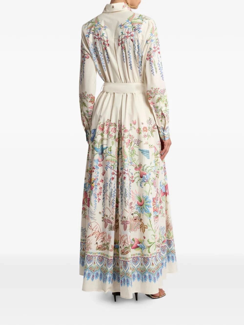 Etro Maxi Shirt Dress With Belt Size M / US 6-8 / IT 42-44 - 4 Thumbnail