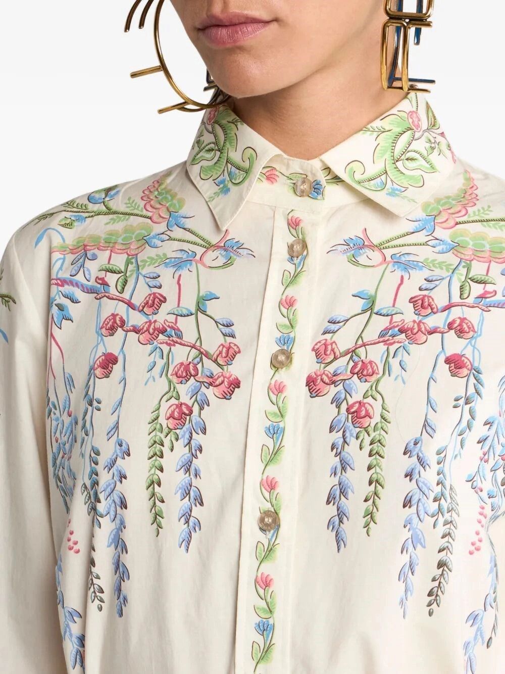 Etro Maxi Shirt Dress With Belt Size M / US 6-8 / IT 42-44 - 3 Thumbnail