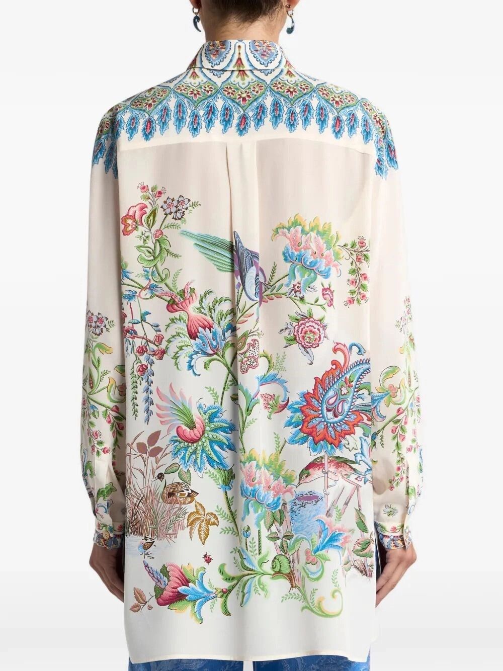 Etro Long Shirt With Side Vents Size M / US 6-8 / IT 42-44 - 3 Thumbnail
