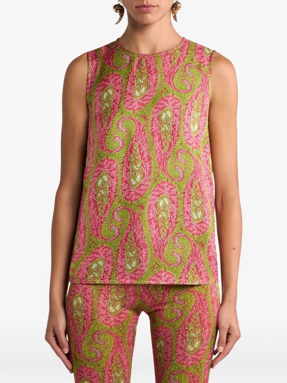 Etro Tank Top With Side Vents Size M / US 6-8 / IT 42-44 - 3 Thumbnail