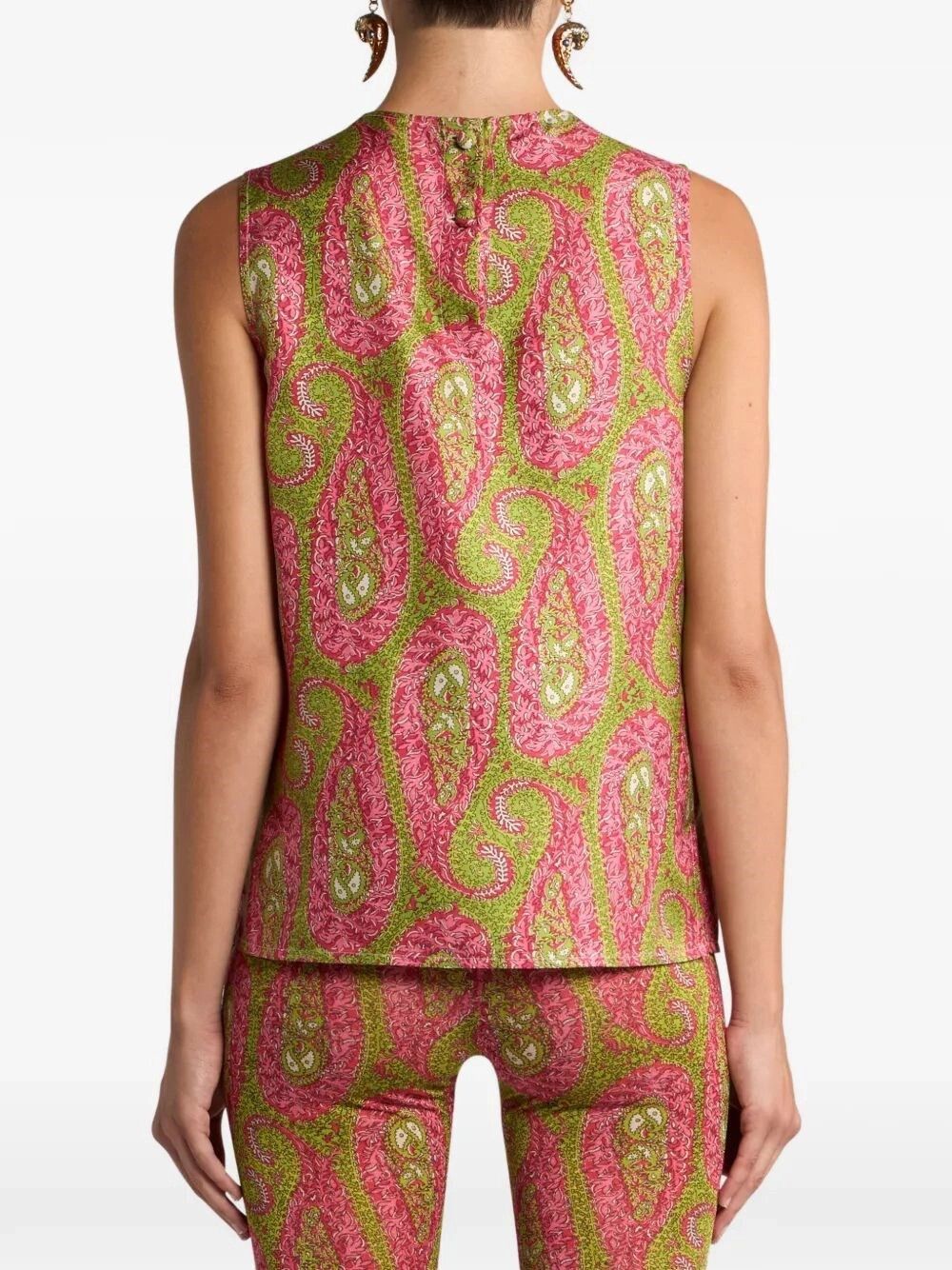 Etro Tank Top With Side Vents Size L / US 10 / IT 46 - 5 Thumbnail
