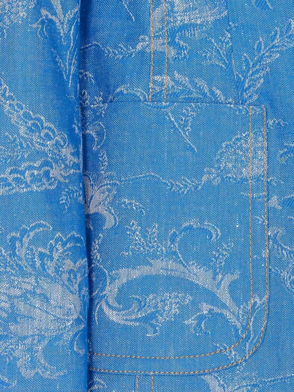 Etro Fitted Denim Jacket With Peak Lapels Size M / US 6-8 / IT 42-44 - 4 Thumbnail