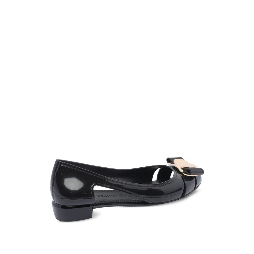 Salvatore Ferragamo Ferragamo BLACK Ballet Flats Size US 6 / IT 36 - 3 Thumbnail