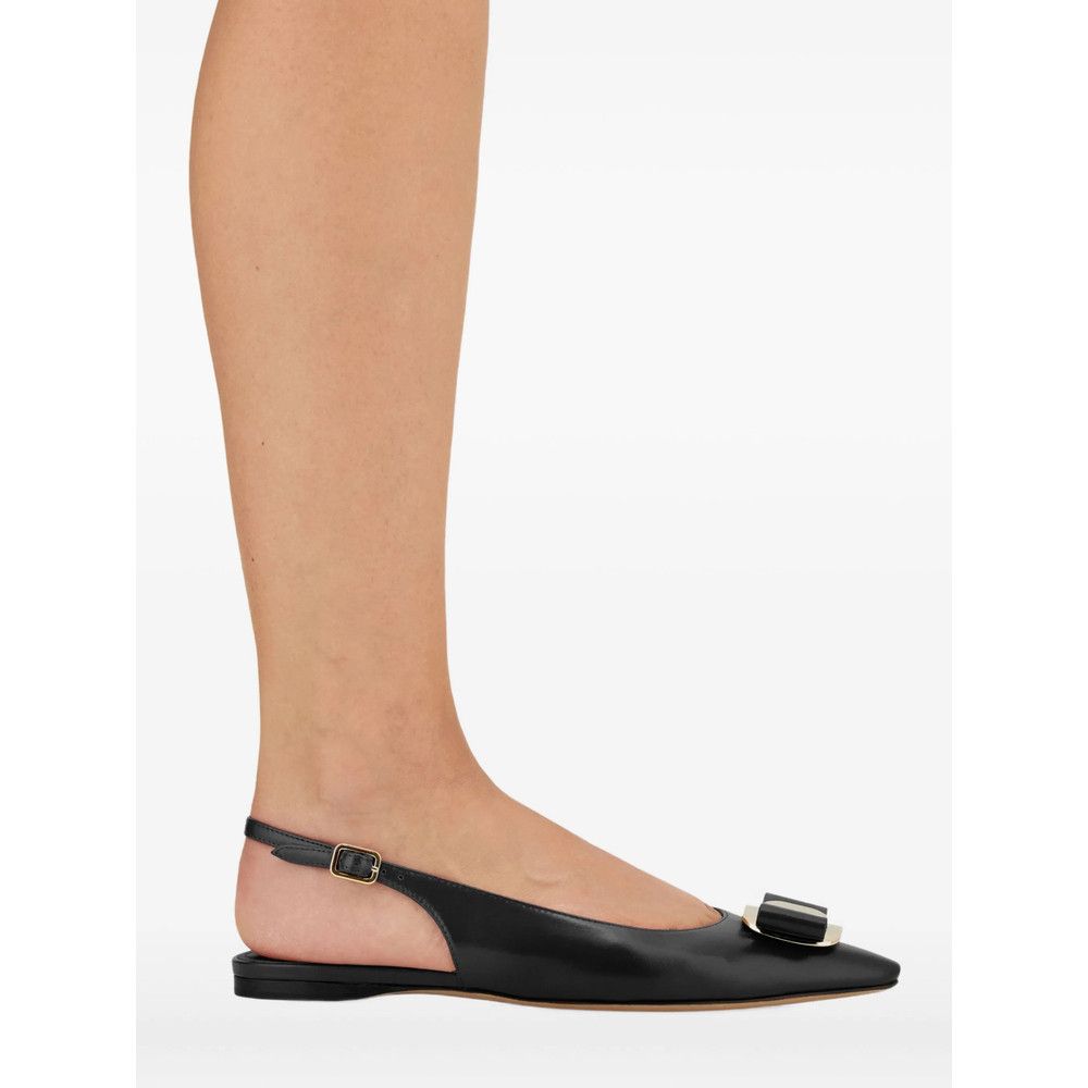 Salvatore Ferragamo Ferragamo BLACK Ballet Flats Size US 6.5 / IT 36.5 - 2 Thumbnail