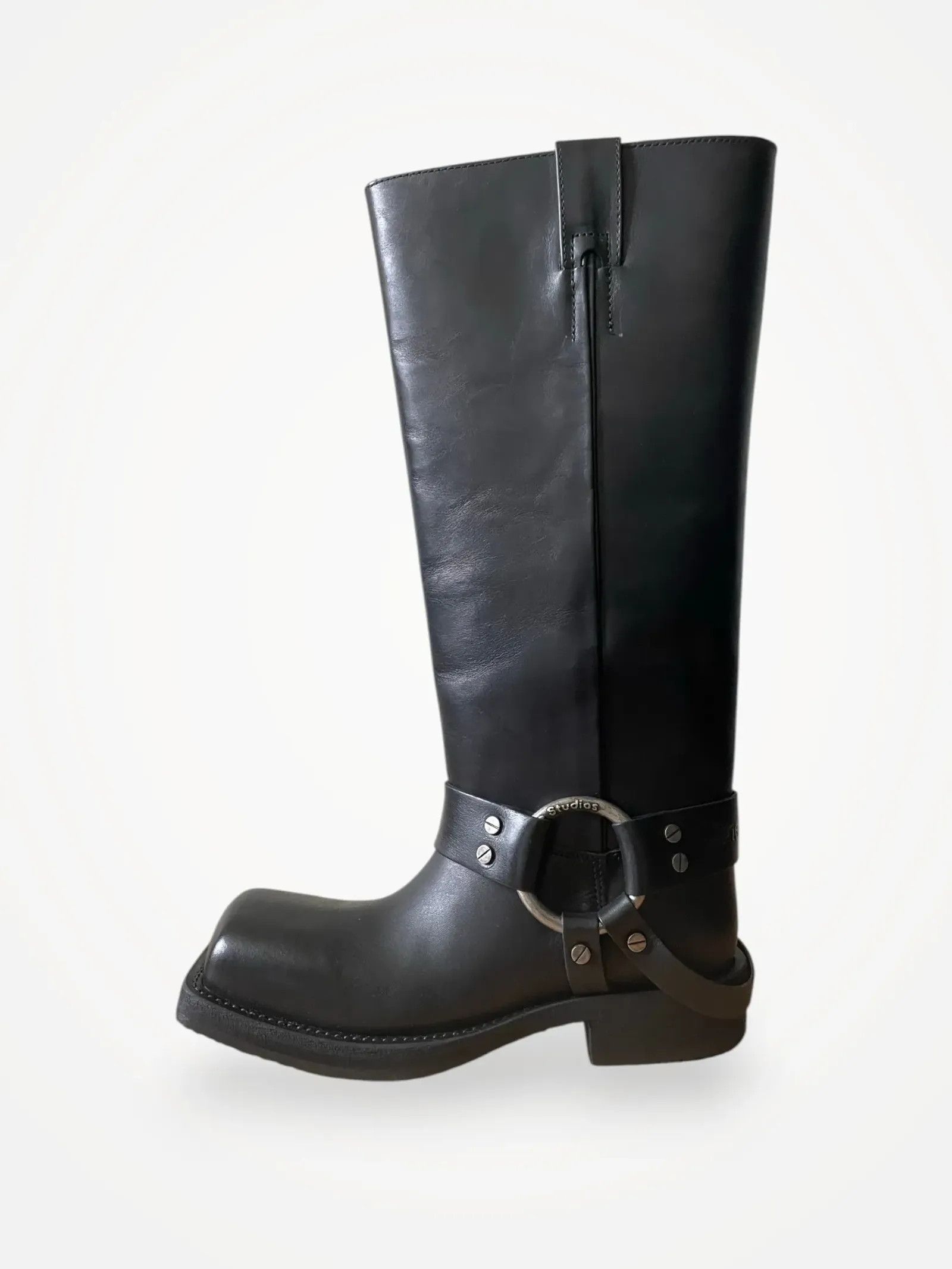 Acne Studios Acne Studios Leather Biker Boots Boots Size US 5 / IT 35 - 2 Thumbnail