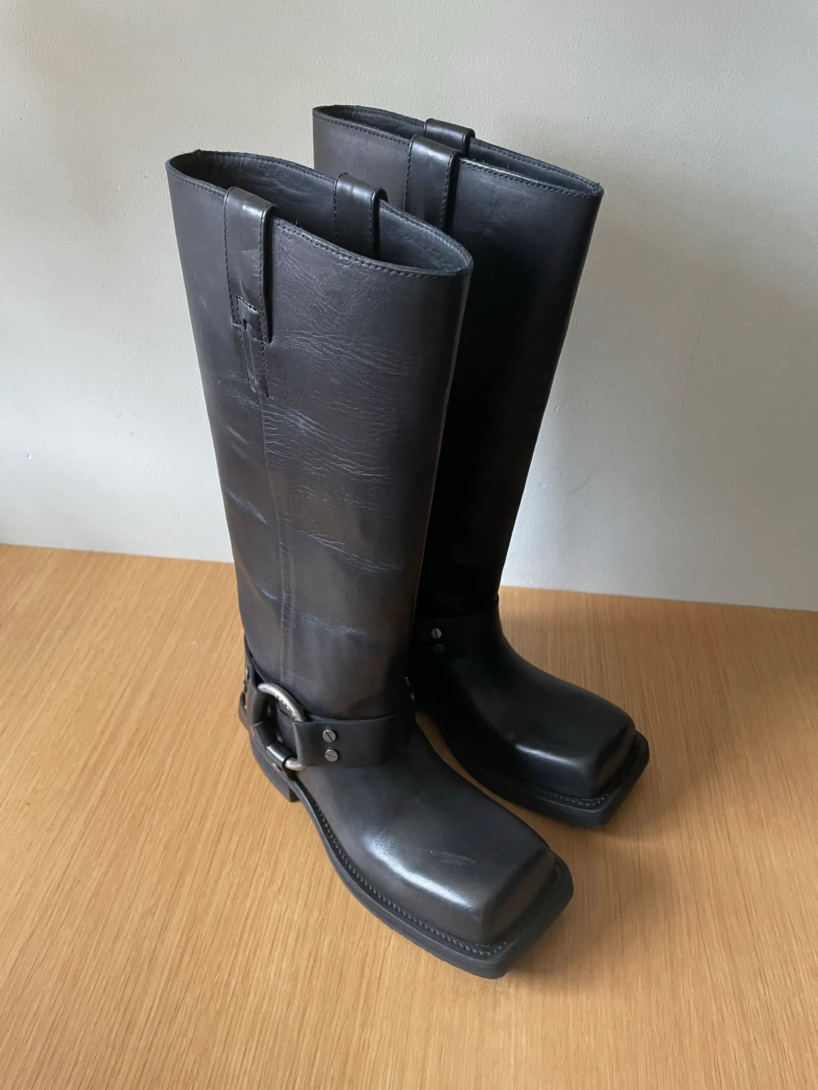 Acne Studios Acne Studios Leather Biker Boots Boots Size US 5 / IT 35 - 3 Thumbnail