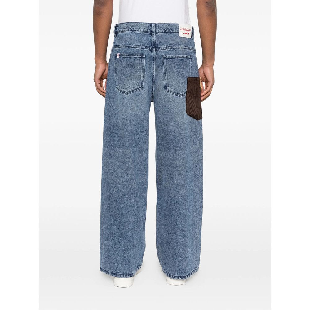 Charles Jeffrey LOVERBOY Charles Jeffrey Loverboy BLUE Denim - Loose-Fit Jeans Size US 34 / EU 50 - 3 Thumbnail