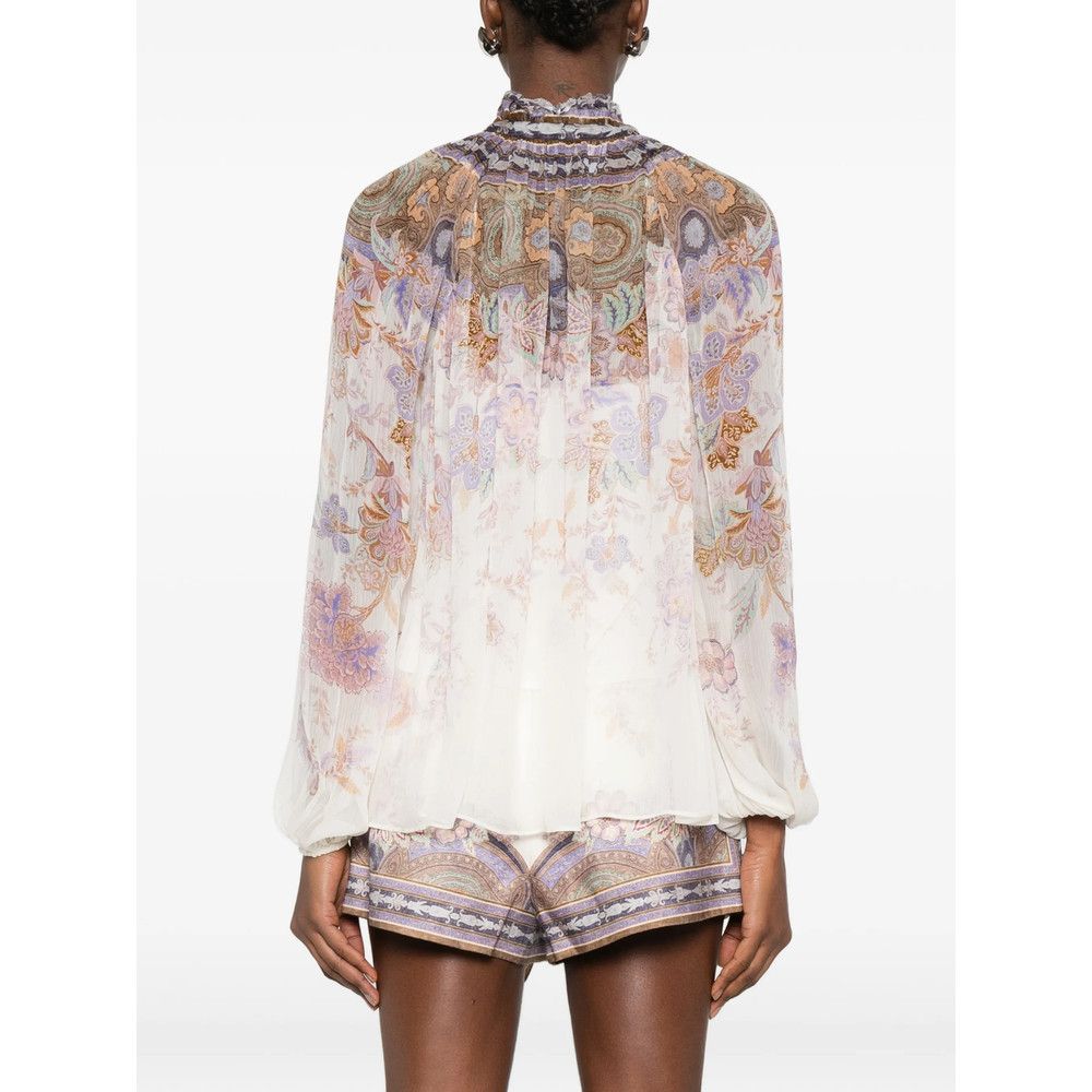 Zimmermann Zimmermann WHITE Tops - Blouses Size L / US 10 / IT 46 - 5 Thumbnail