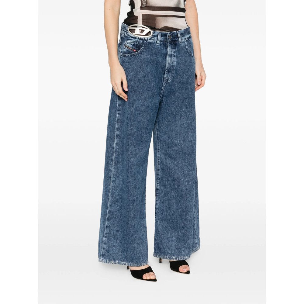 Diesel Diesel BLUE Denim - Wide-Leg Jeans Size 25" / US 0 / IT 36 - 5 Thumbnail