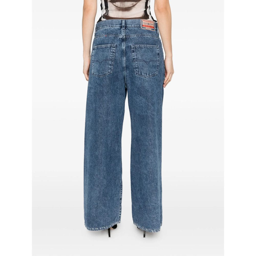 Diesel Diesel BLUE Denim - Wide-Leg Jeans Size 27" / US 4 / IT 40 - 3 Thumbnail