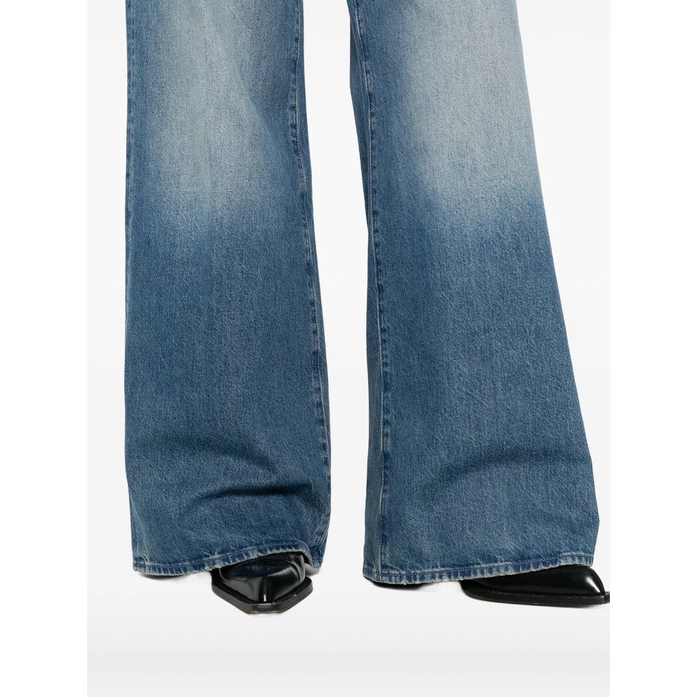 MOTHER Mother BLUE Denim - Wide-Leg Jeans Size 27" / US 4 / IT 40 - 2 Thumbnail