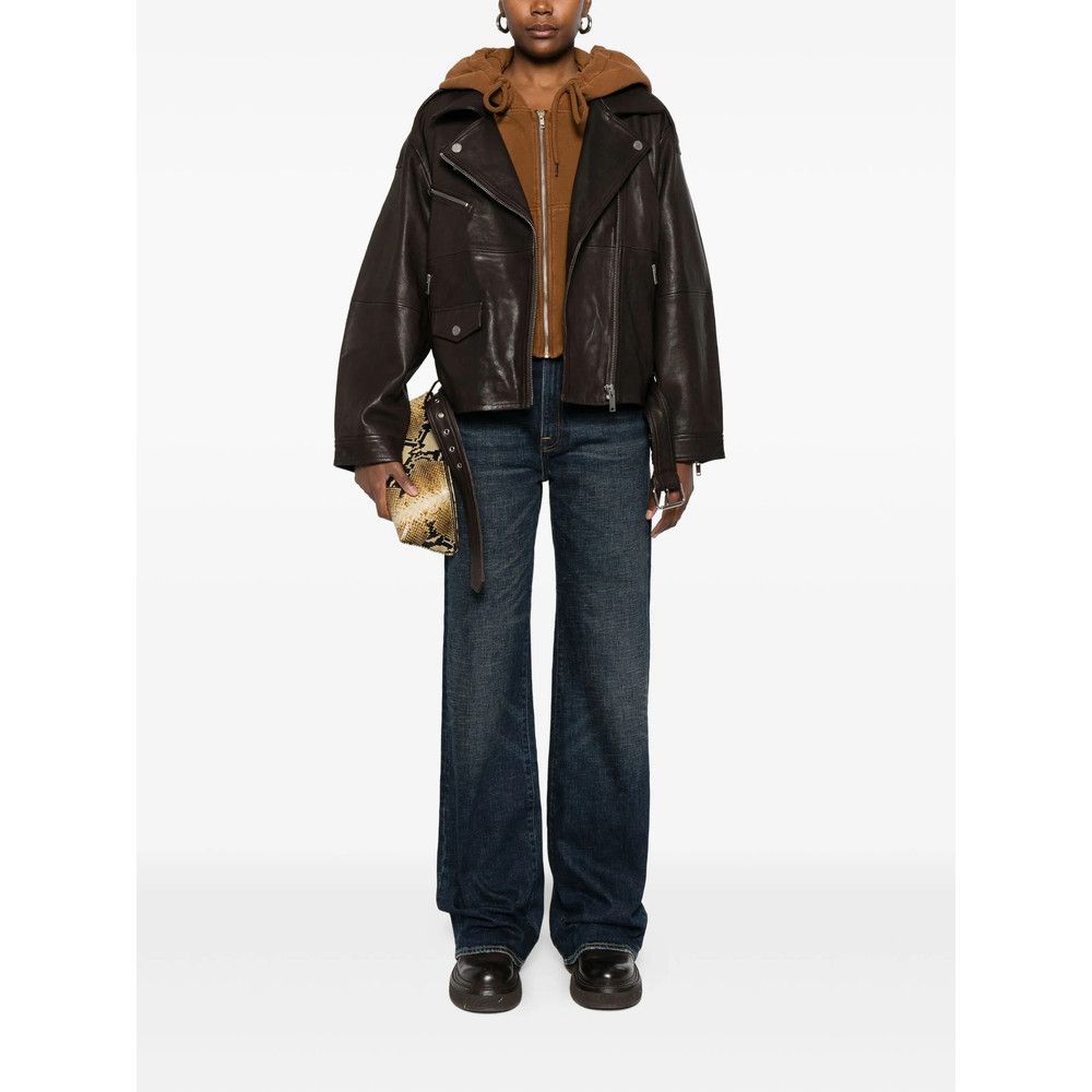 Gestuz Gestuz BROWN Jackets - Leather Jackets Size XS / US 0-2 / IT 36-38 - 5 Thumbnail