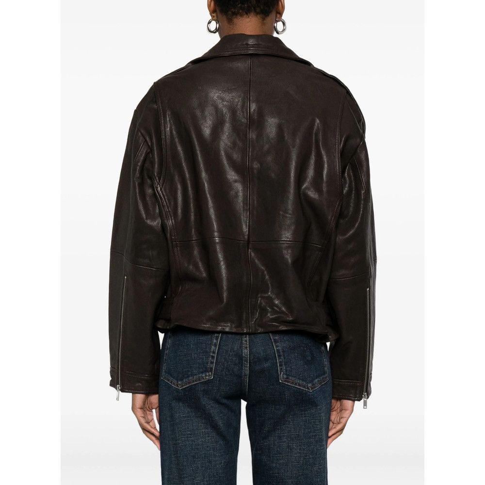 Gestuz Gestuz BROWN Jackets - Leather Jackets Size XS / US 0-2 / IT 36-38 - 4 Thumbnail