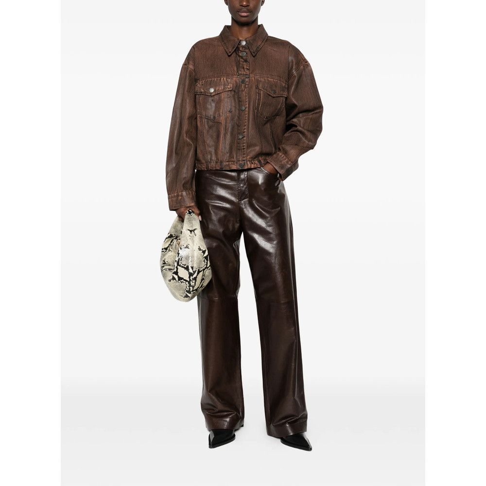 Gestuz Gestuz BROWN Jackets - Denim Jackets Size XS / US 0-2 / IT 36-38 - 3 Thumbnail