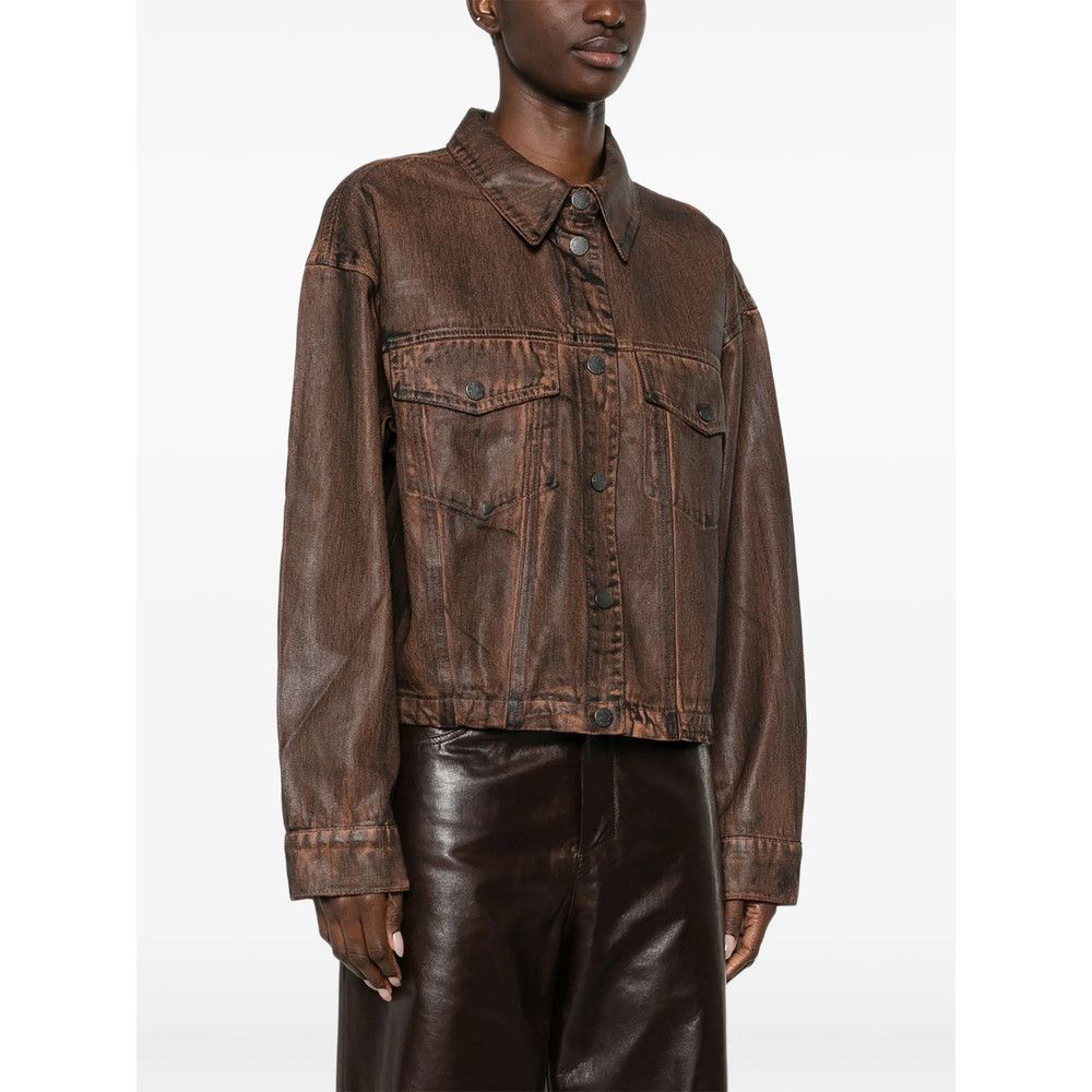 Gestuz Gestuz BROWN Jackets - Denim Jackets Size XS / US 0-2 / IT 36-38 - 5 Thumbnail
