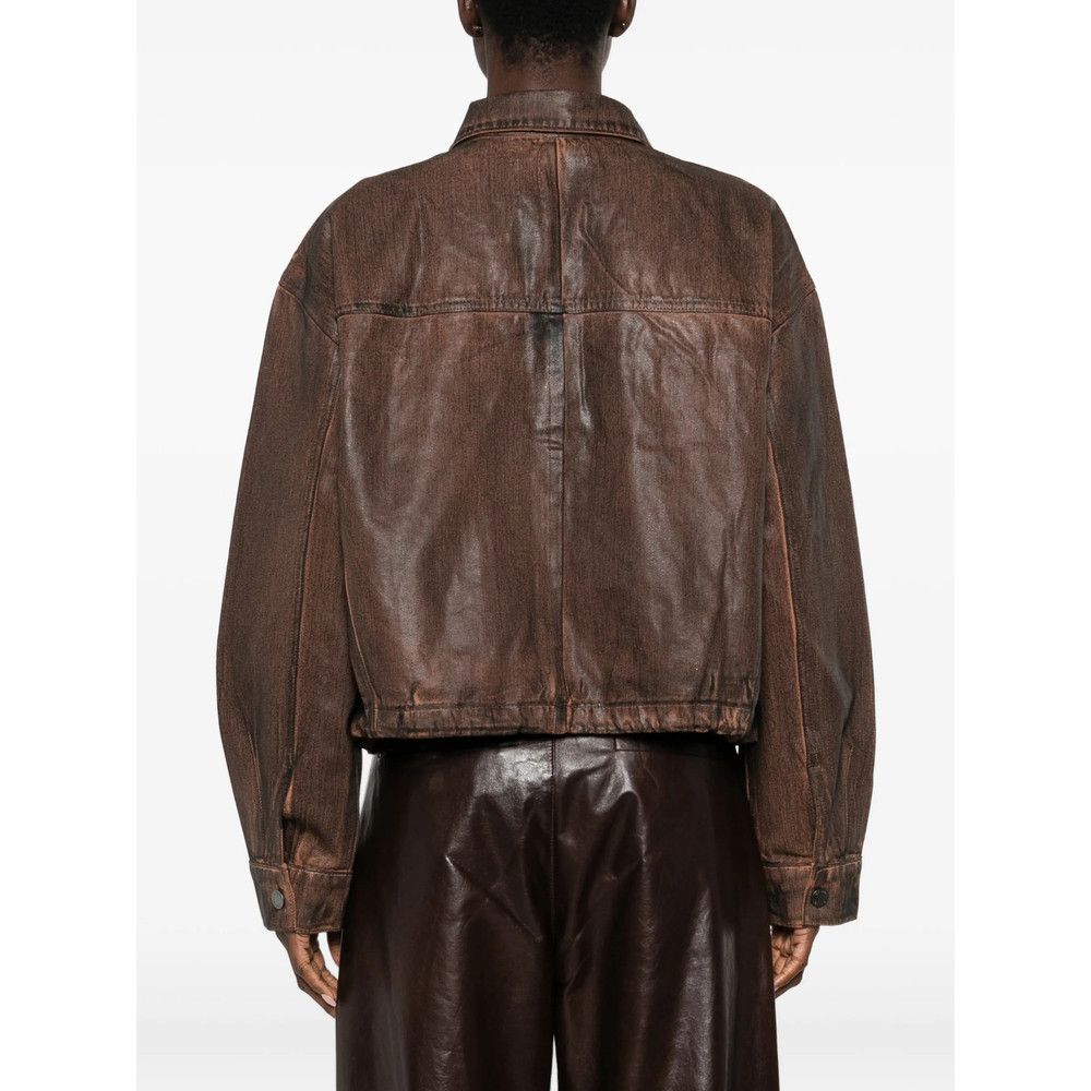 Gestuz Gestuz BROWN Jackets - Denim Jackets Size XS / US 0-2 / IT 36-38 - 2 Thumbnail