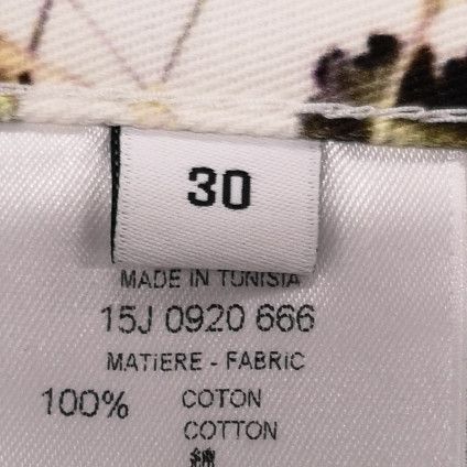 Givenchy Givenchy White Floral Print Slim Pants Size US XXS / EU 40 - 16 Thumbnail