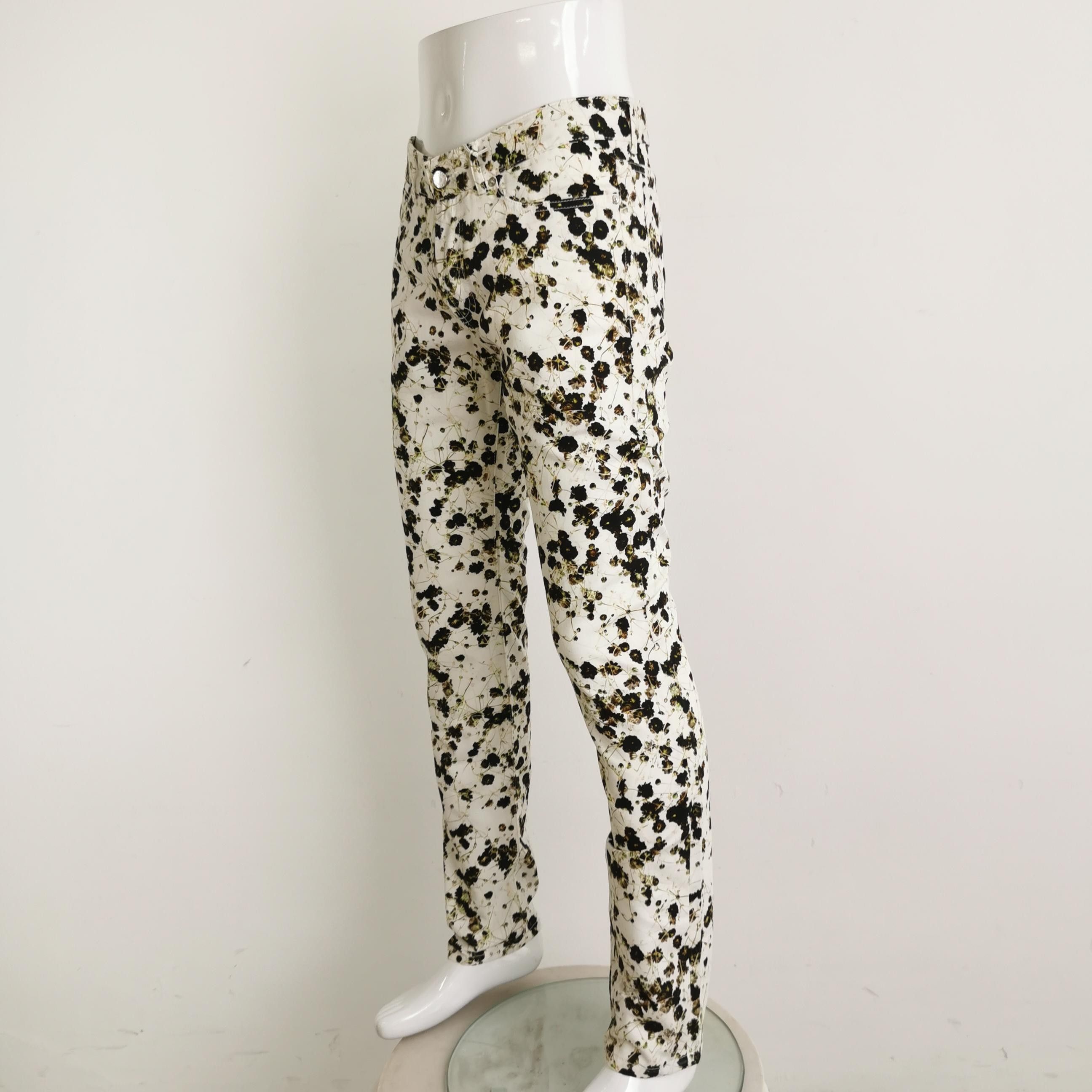 Givenchy Givenchy Cotton Printed Slim-Fit Trousers Size US 30 / EU 46 - 4 Thumbnail