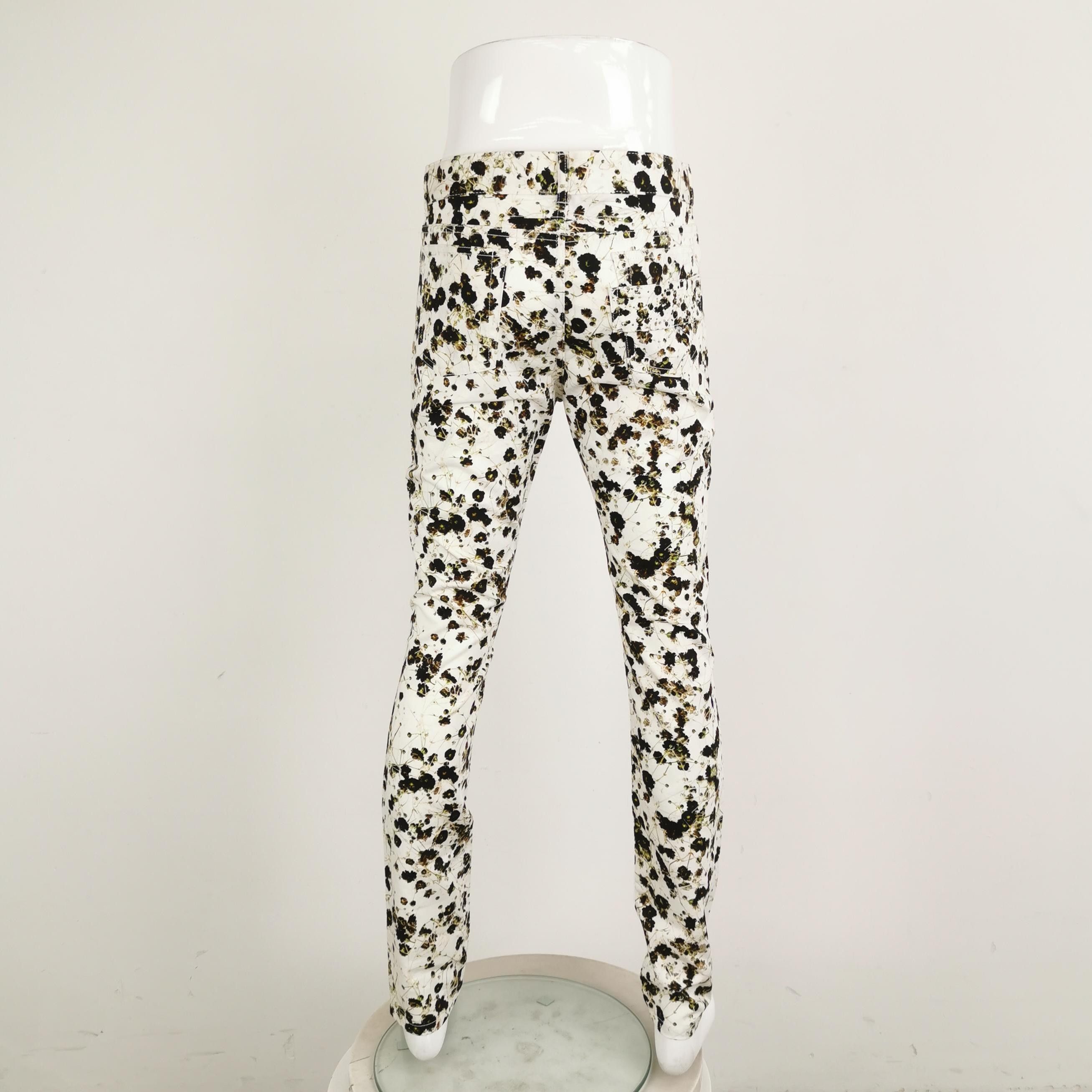 Givenchy Givenchy Cotton Printed Slim-Fit Trousers Size US 30 / EU 46 - 6 Thumbnail
