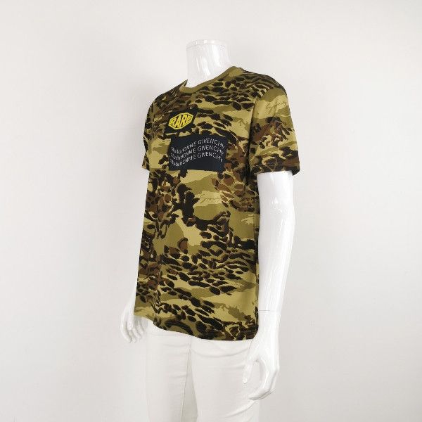 Givenchy Givenchy Men's Camo Print Cotton T-Shirt M Size US M / EU 48-50 / 2 - 3 Thumbnail