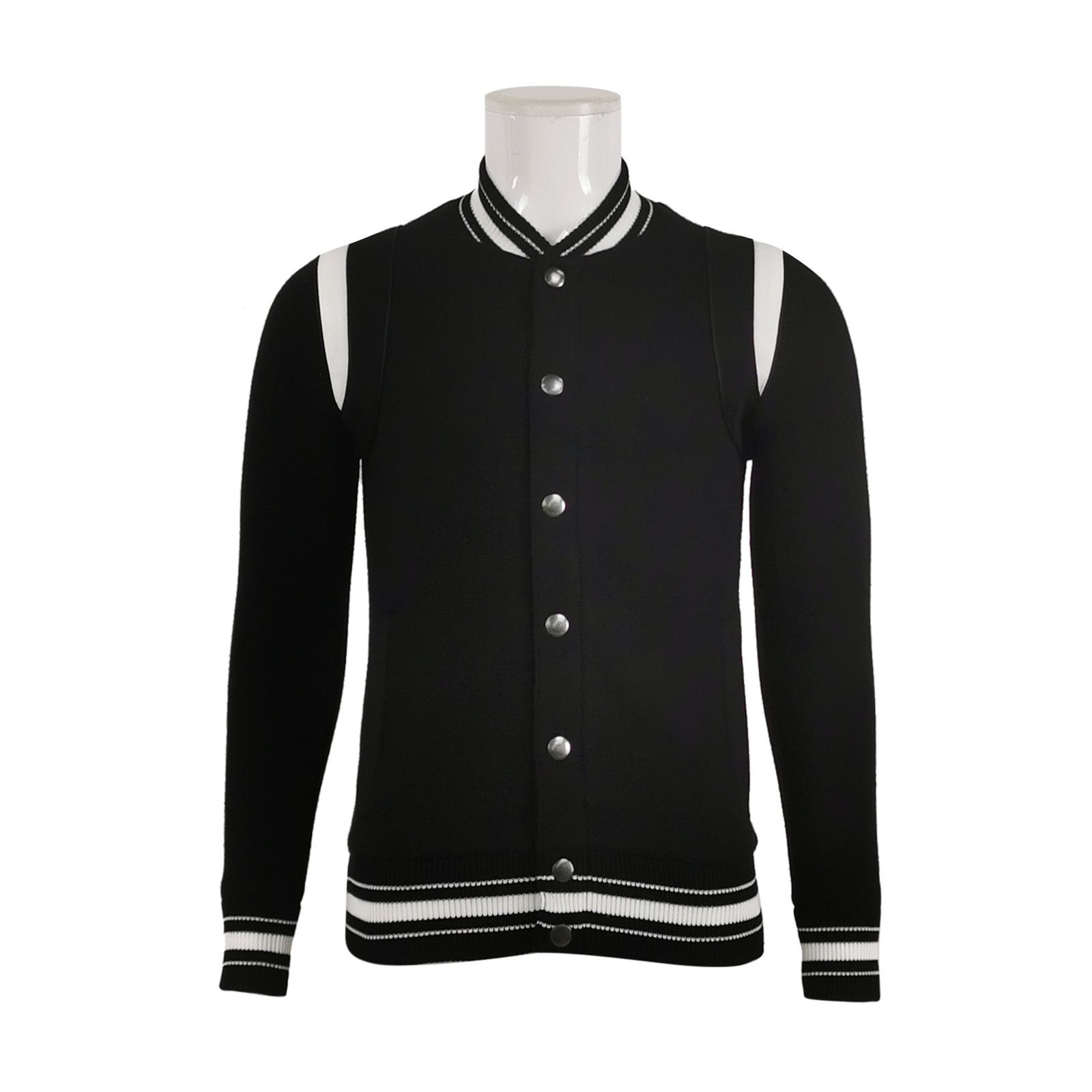 Givenchy Givenchy XS Wool Color-Block Logo Baseball Jacket Size US XS / EU 42 / 0 - 2 Thumbnail