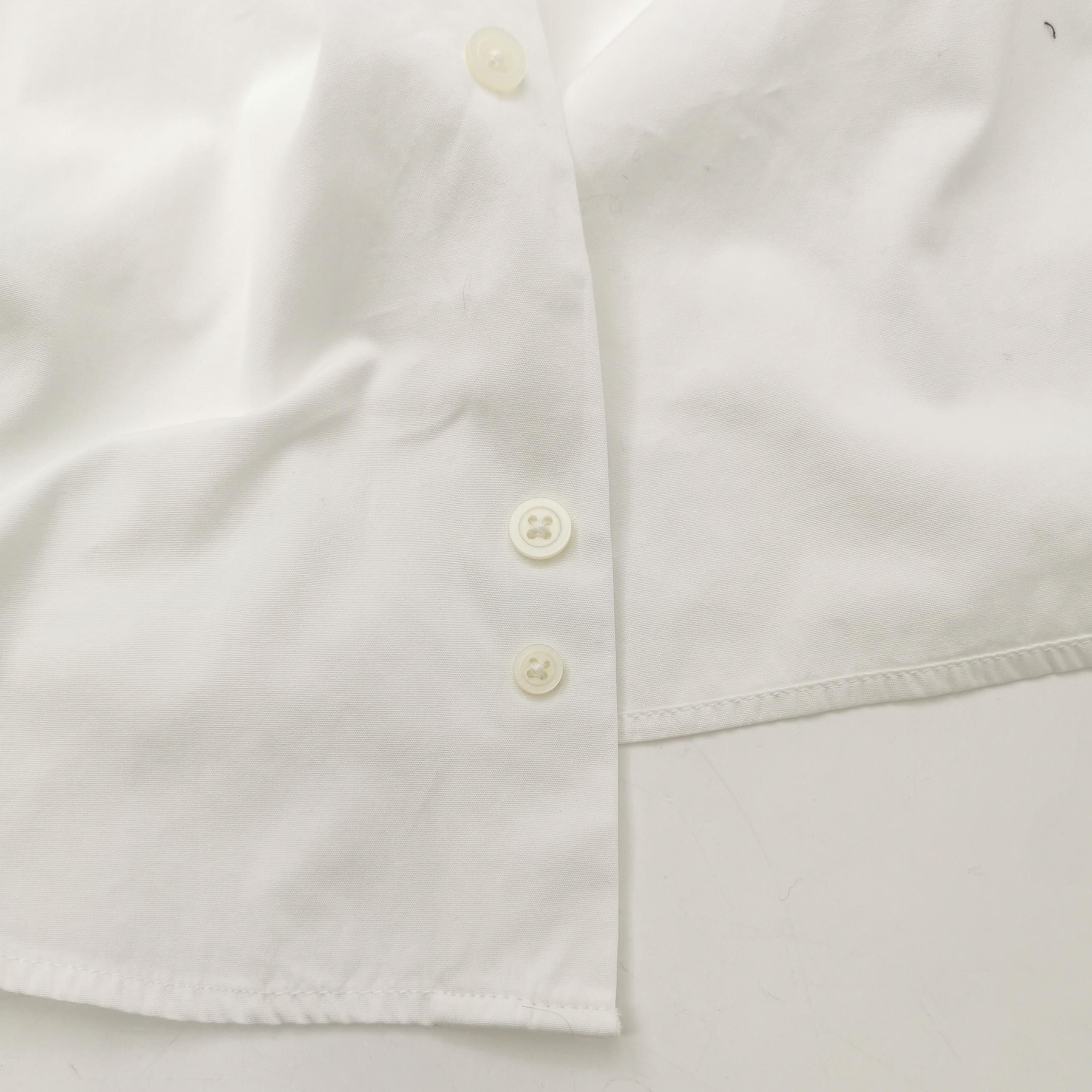 Givenchy Givenchy White Cotton Lapel Shirt Size M Size US L / EU 52-54 / 3 - 8 Thumbnail