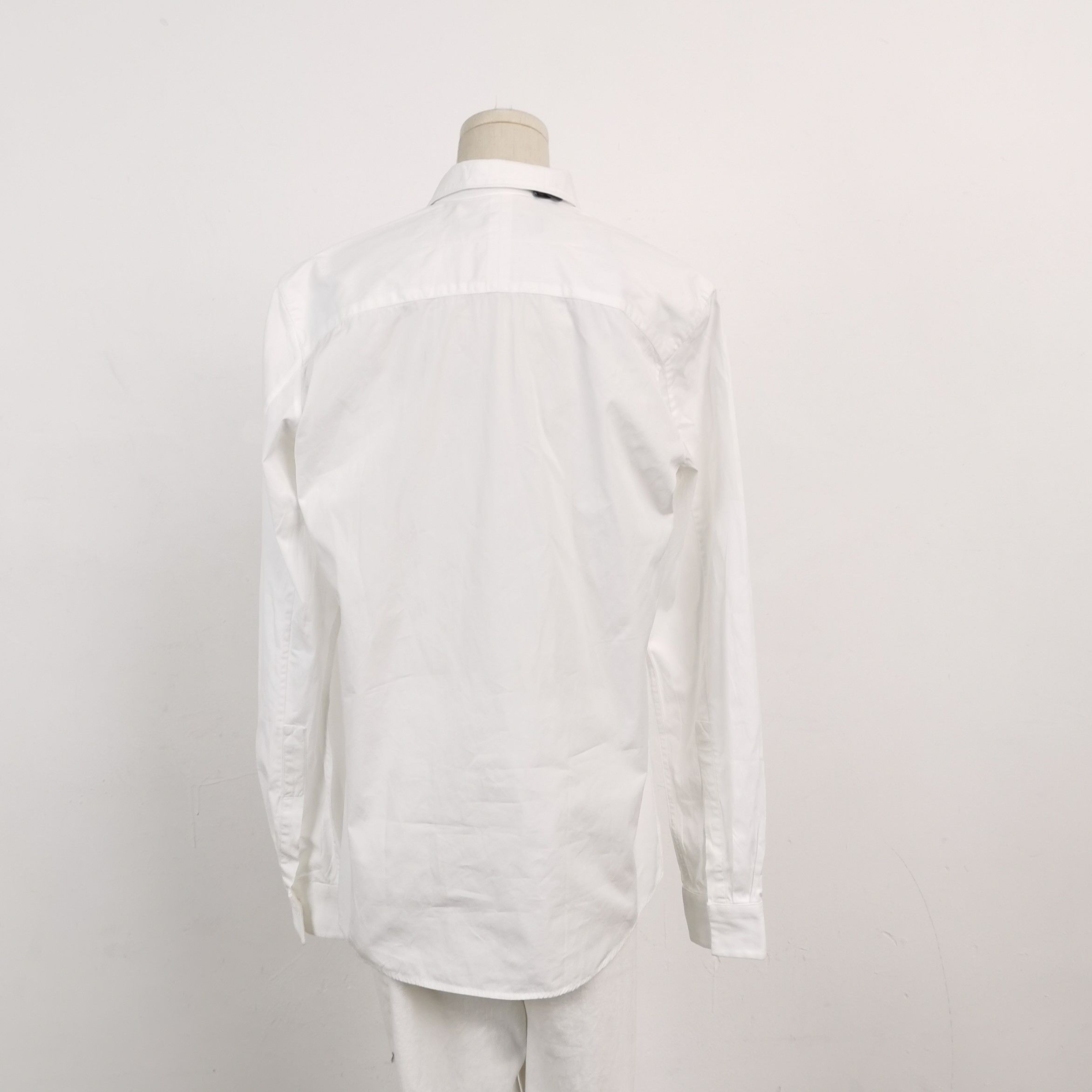 Givenchy Givenchy White Cotton Lapel Shirt Size M Size US L / EU 52-54 / 3 - 4 Thumbnail