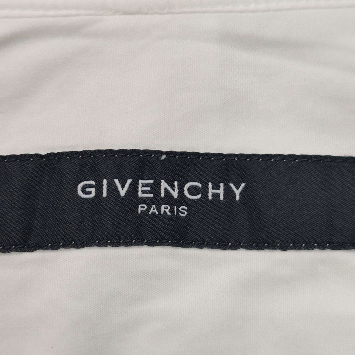 Givenchy Givenchy White Cotton Lapel Shirt Size M Size US L / EU 52-54 / 3 - 9 Thumbnail
