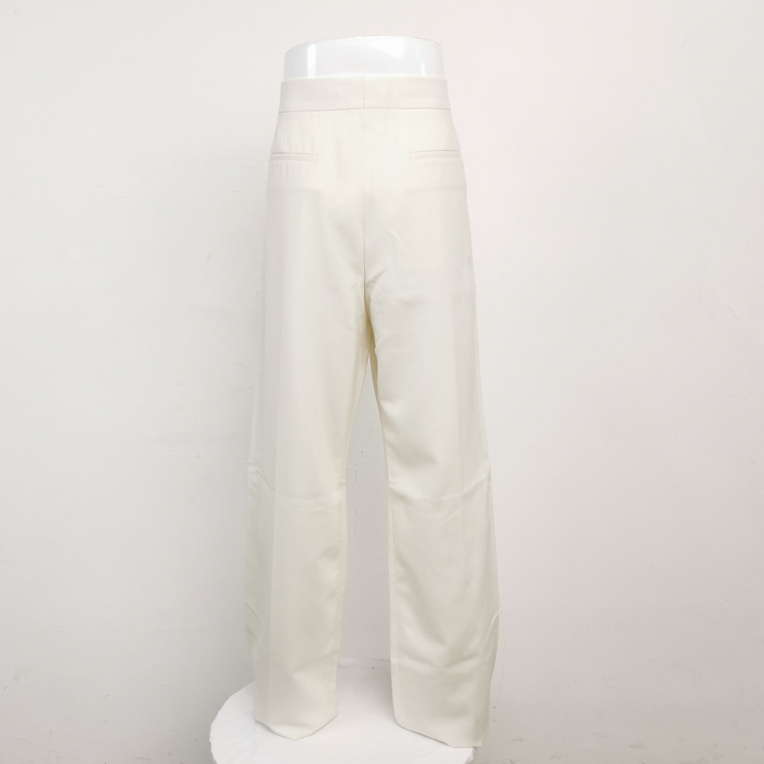 Givenchy White Cotton Straight-Leg Pants