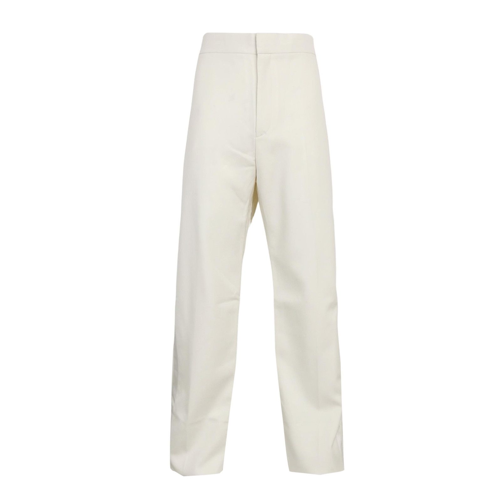 Givenchy White Cotton Straight-Leg Pants