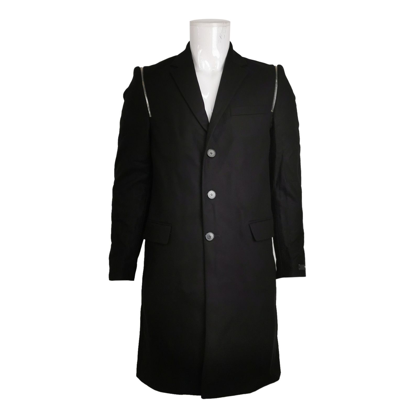 Givenchy Givenchy Wool-Cashmere Single-Breasted Lapel Coat XL Size US XL / EU 56 / 4 - 2 Thumbnail
