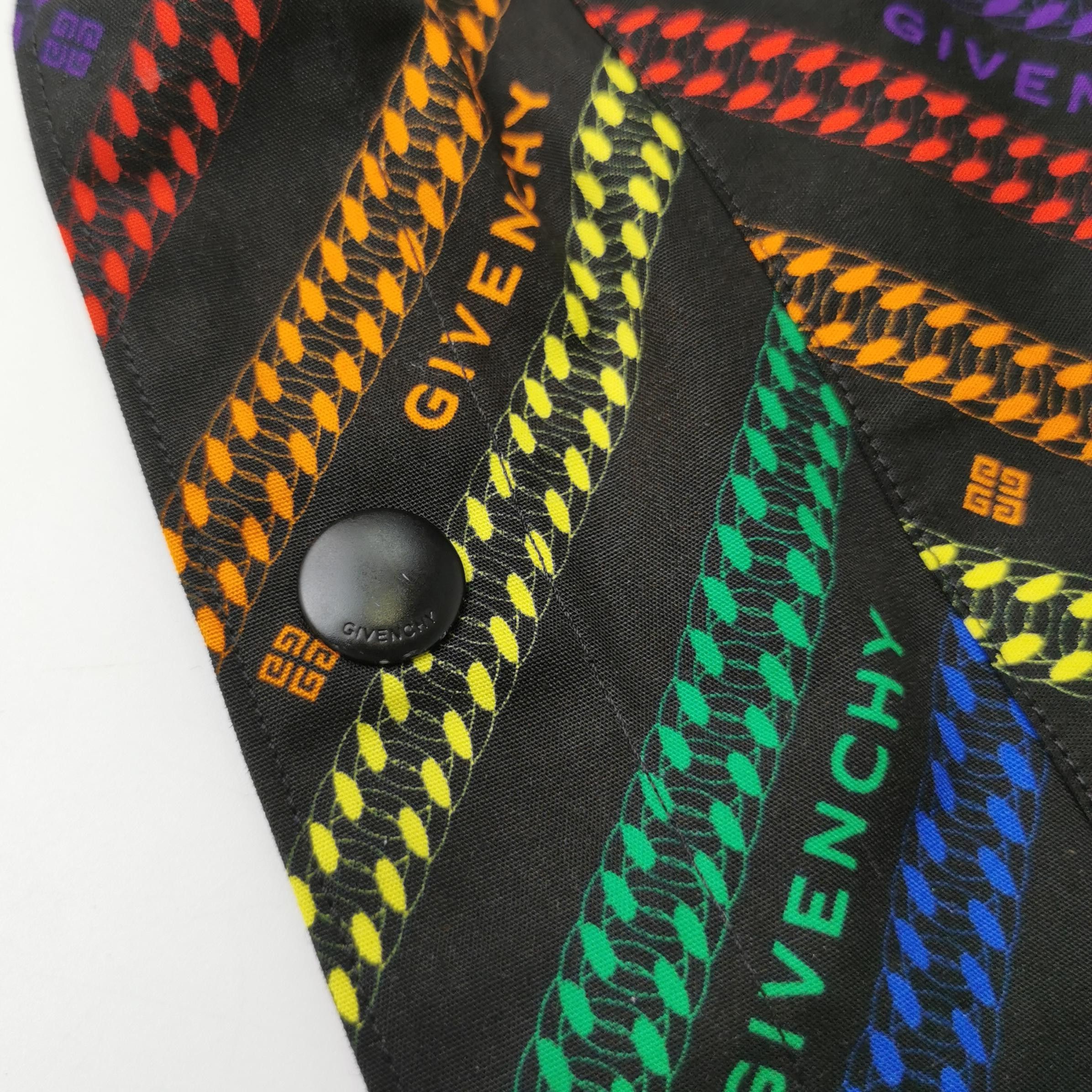 Givenchy Givenchy Multi-Stripe Short-Sleeve Button Shirt M Size US M / EU 48-50 / 2 - 6 Thumbnail