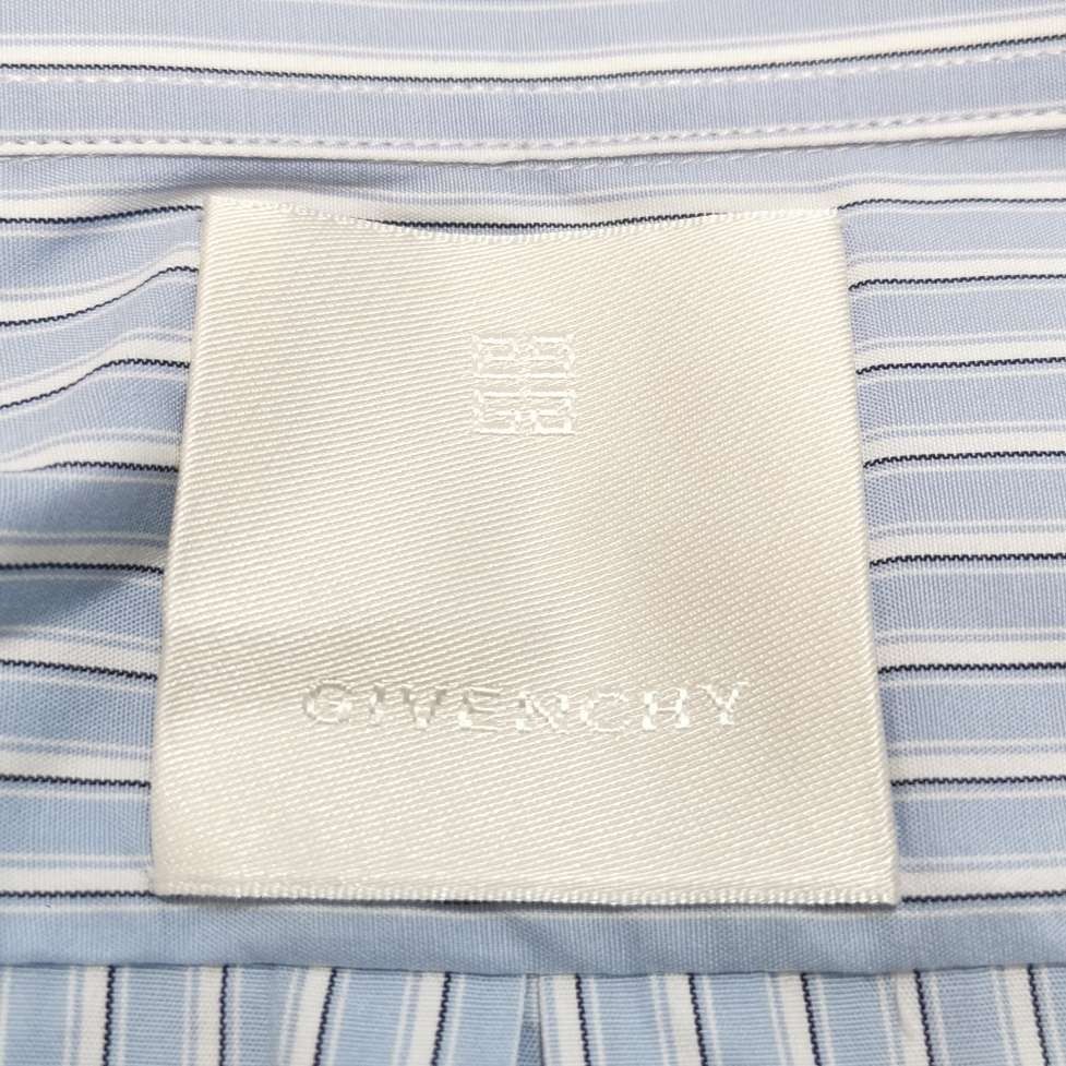 Givenchy Givenchy Striped Cotton Badge Short-Sleeve Shirt Size US L / EU 52-54 / 3 - 12 Thumbnail