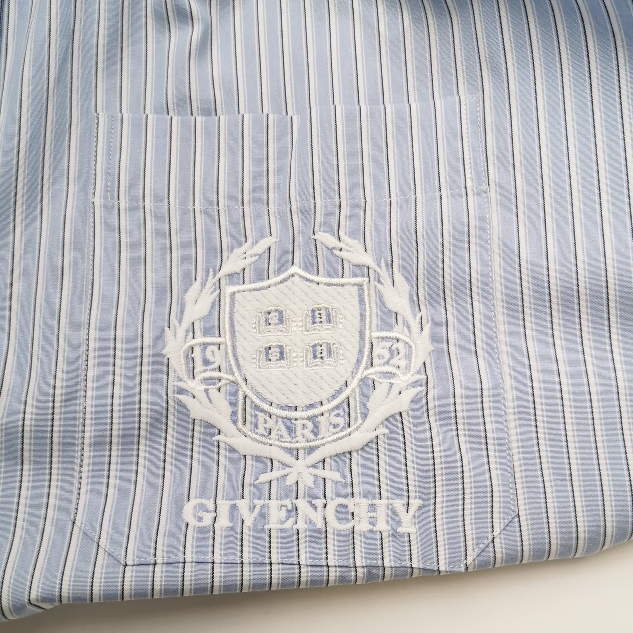Givenchy Givenchy Striped Short-Sleeve Button-Up Shirt M Size US M / EU 48-50 / 2 - 5 Thumbnail